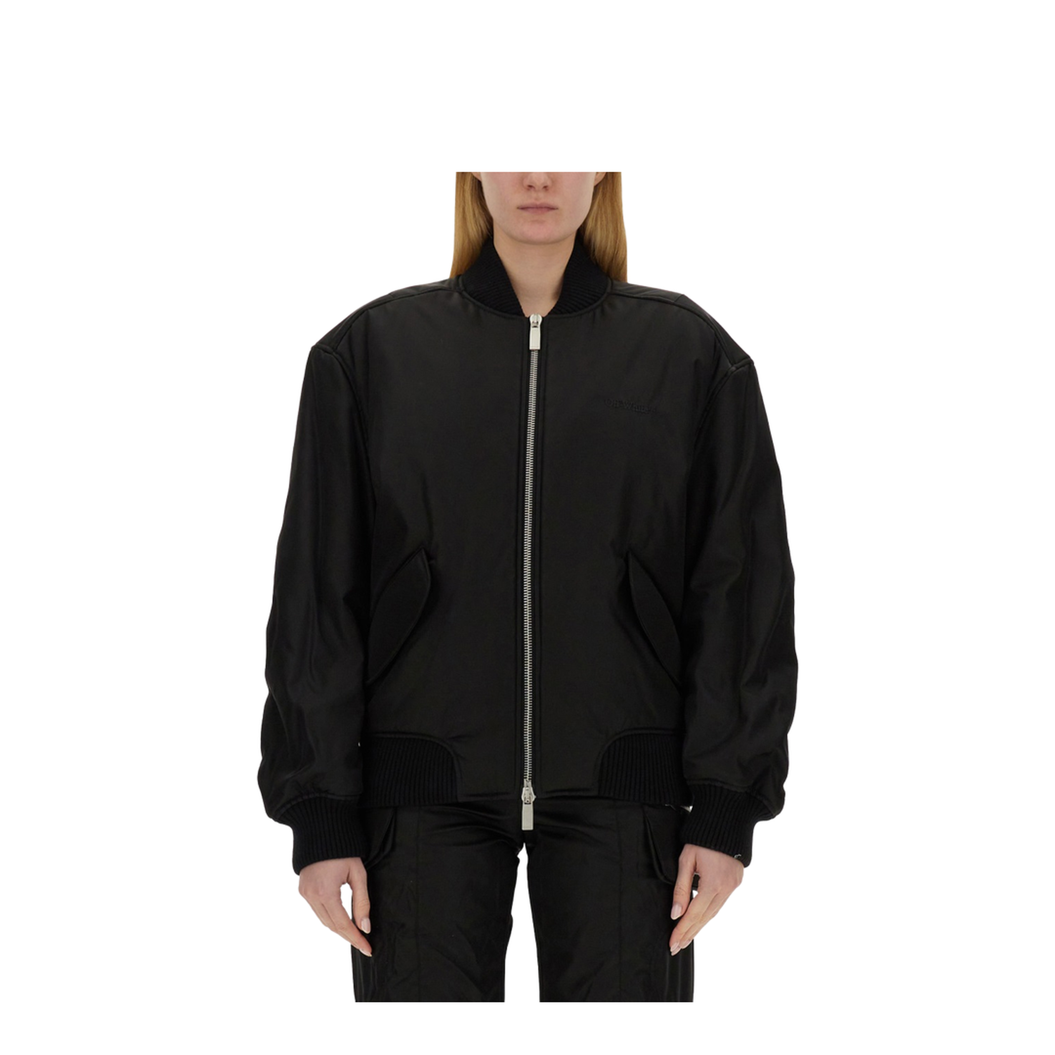 Nylon Twill Bomber Jacket - Image 1