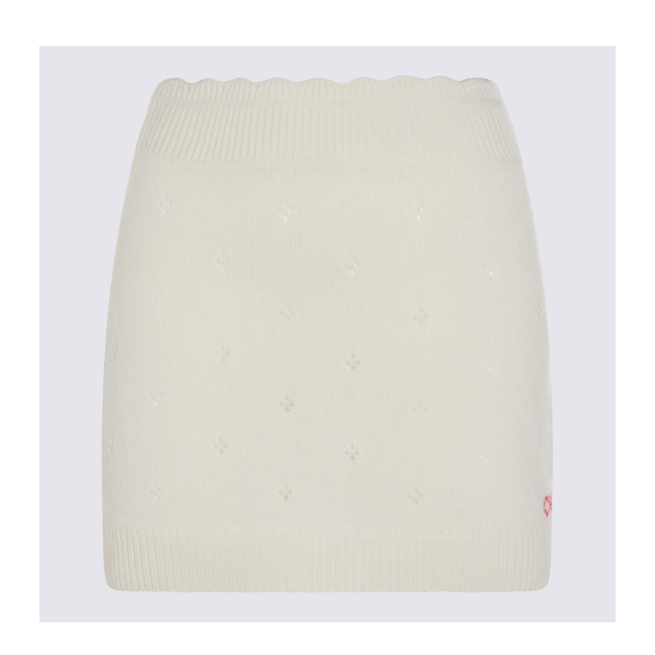 Openwork Wool and Cashmere Miniskirt - Image 2