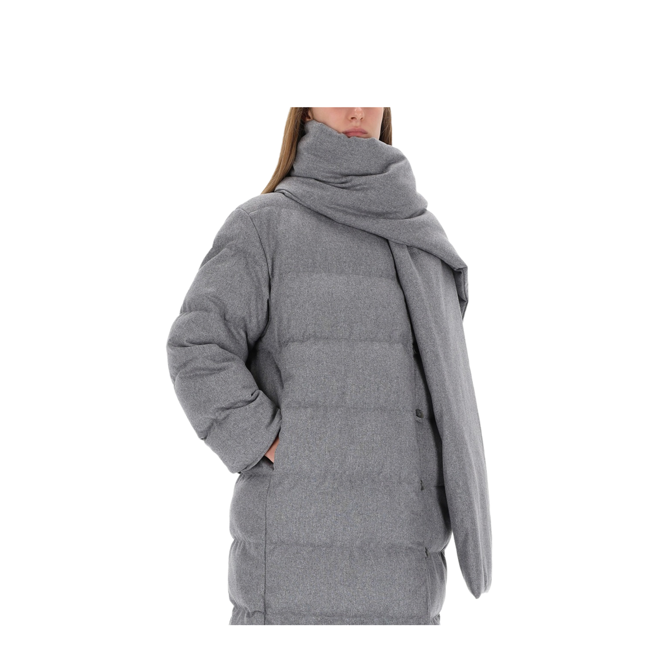 Reversible Coat with Scarf - Image 4