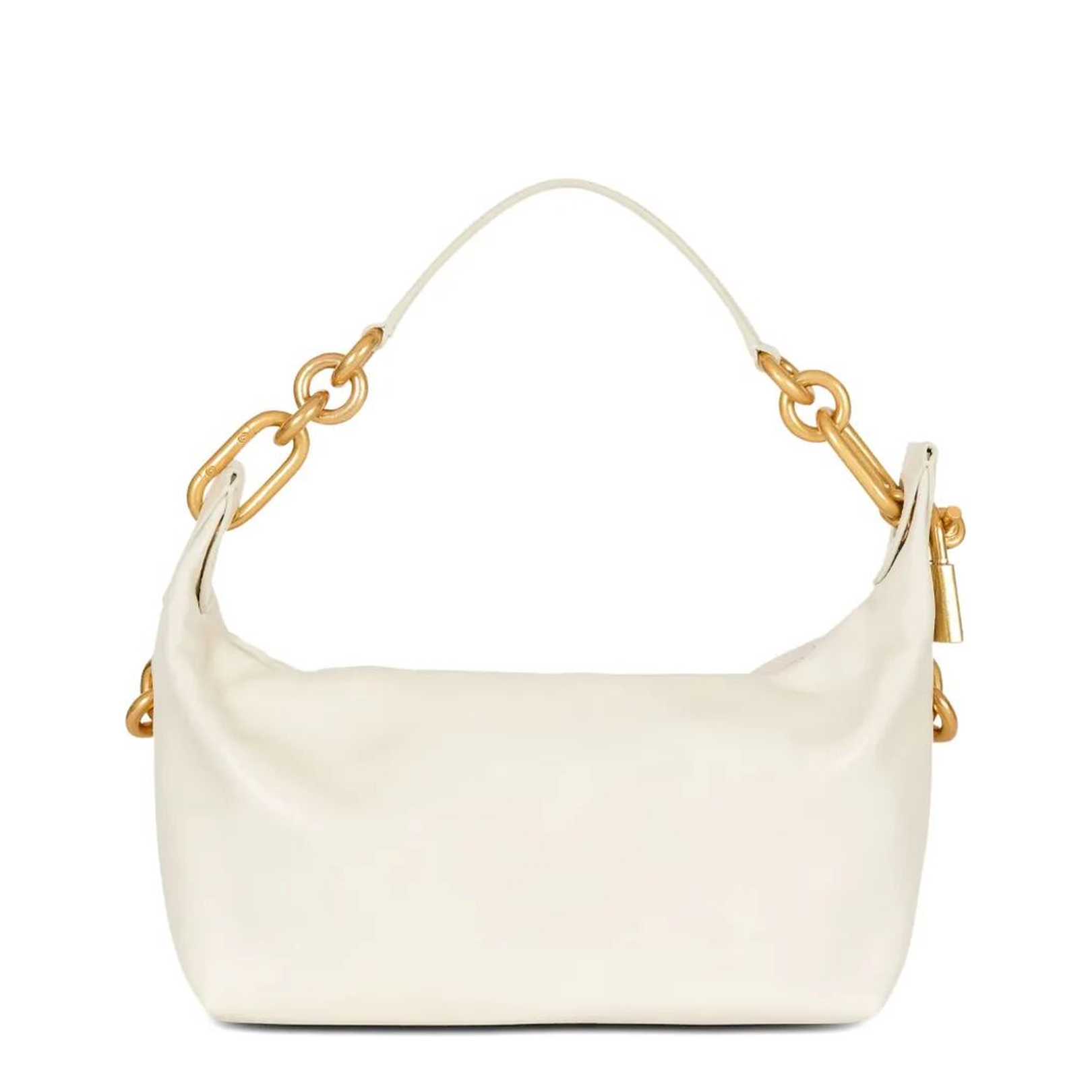 Medium Hand Bag Leather White - Image 2