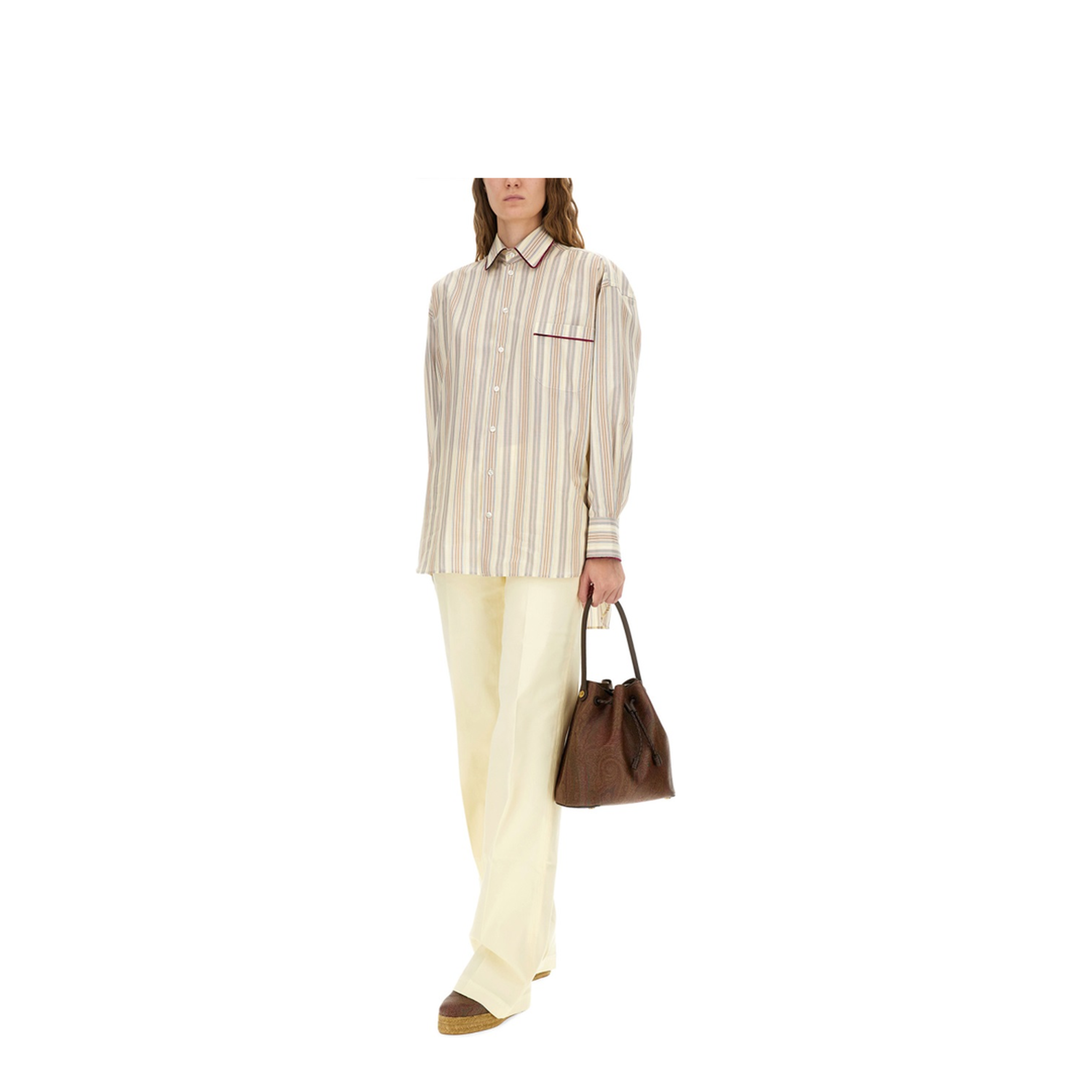 Striped Cotton Shirt - Image 2