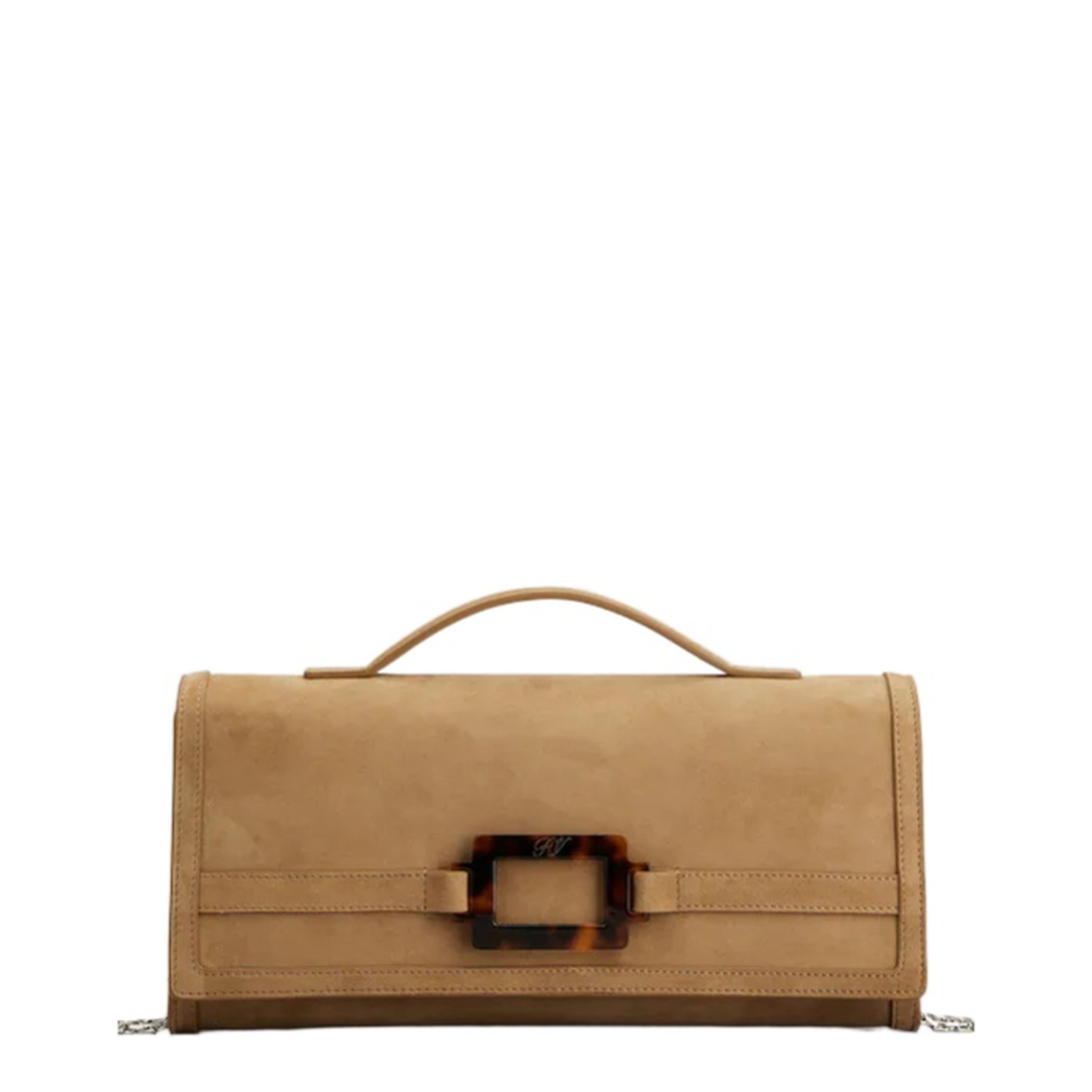 Suede Leather Clutch Bag - Image 1
