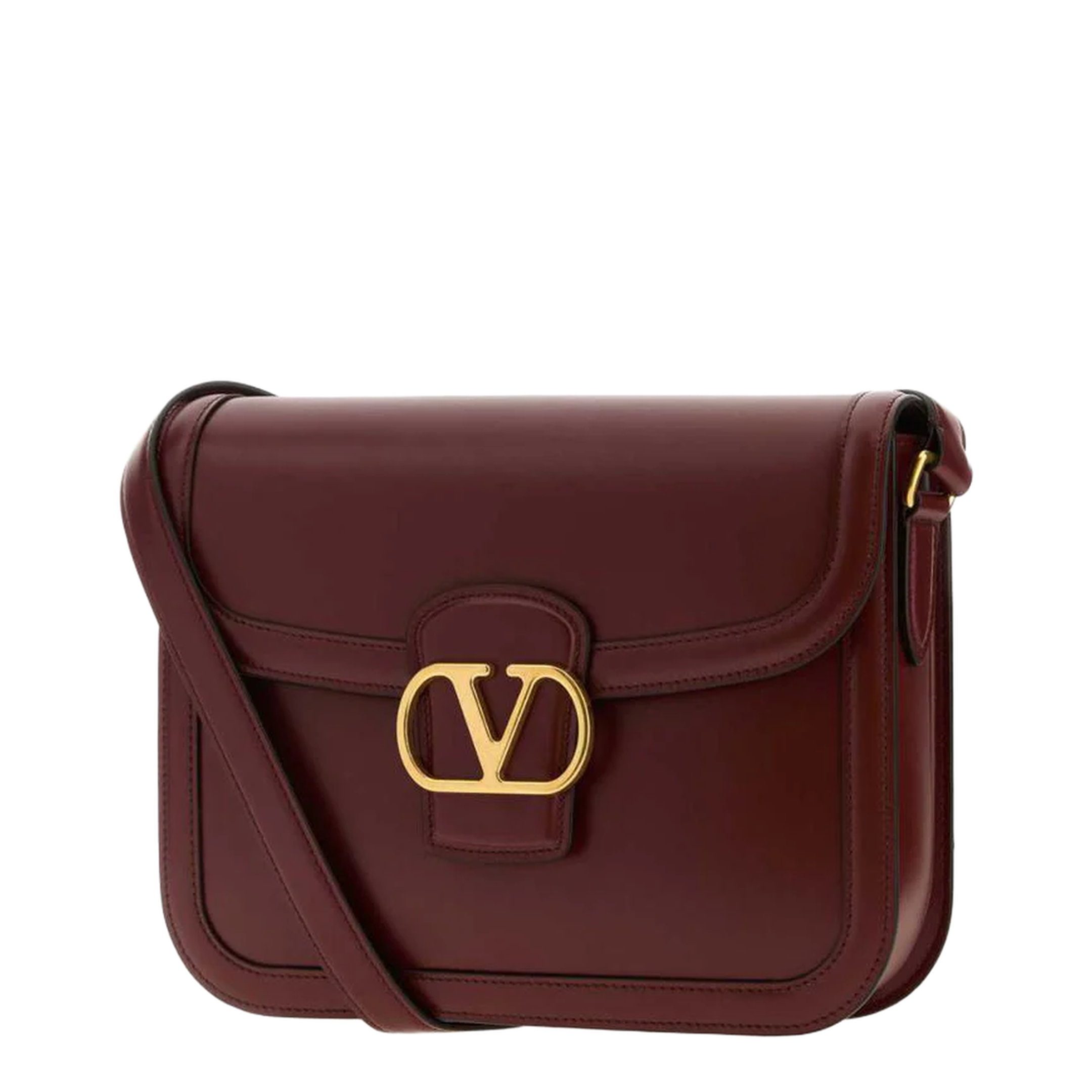 9To5 Smooth Calfskin Shoulder Bag - Brick Ruby - Image 2