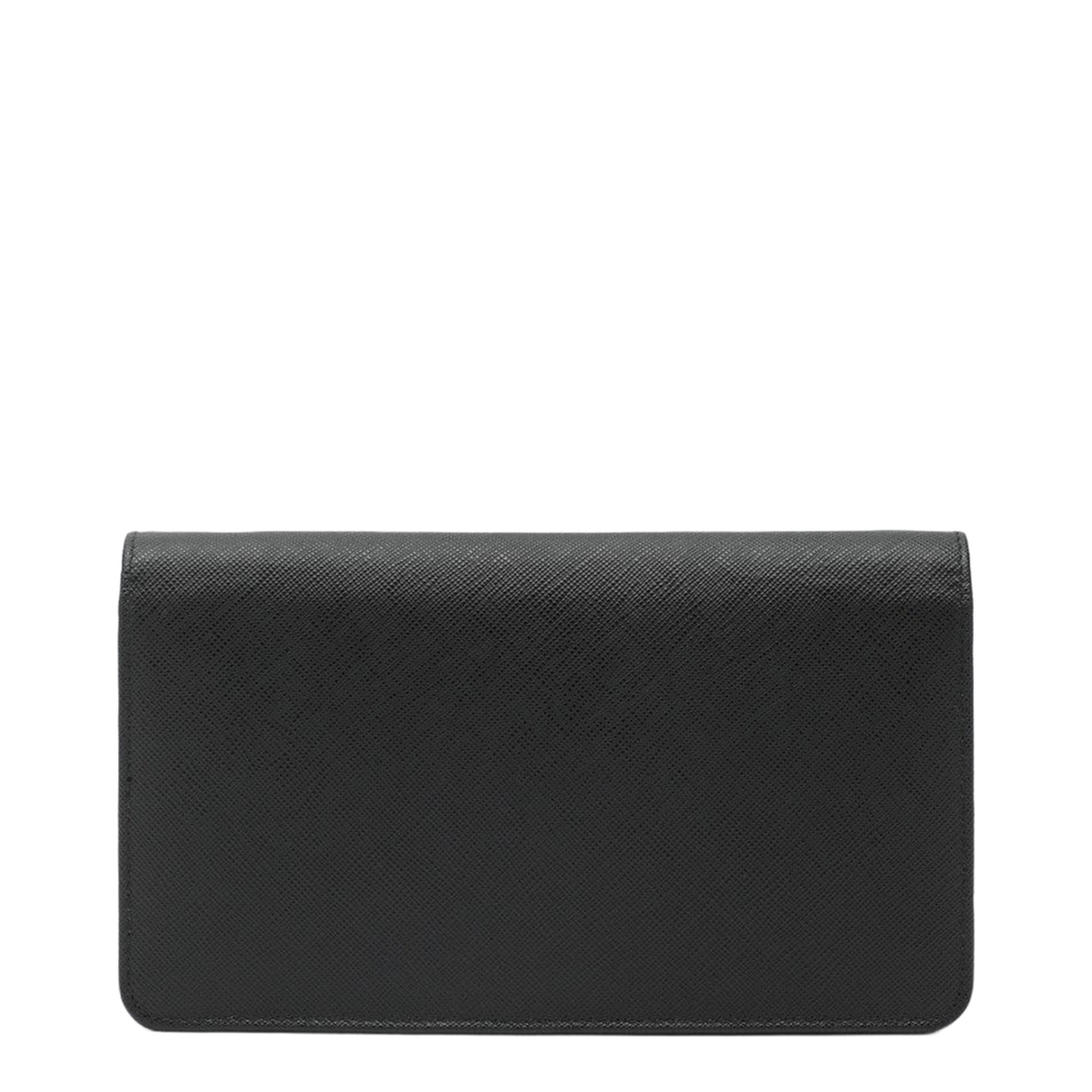 Mini Saffiano Mini Calfskin Crossbody - Black (Nero) / F0002 - Image 2