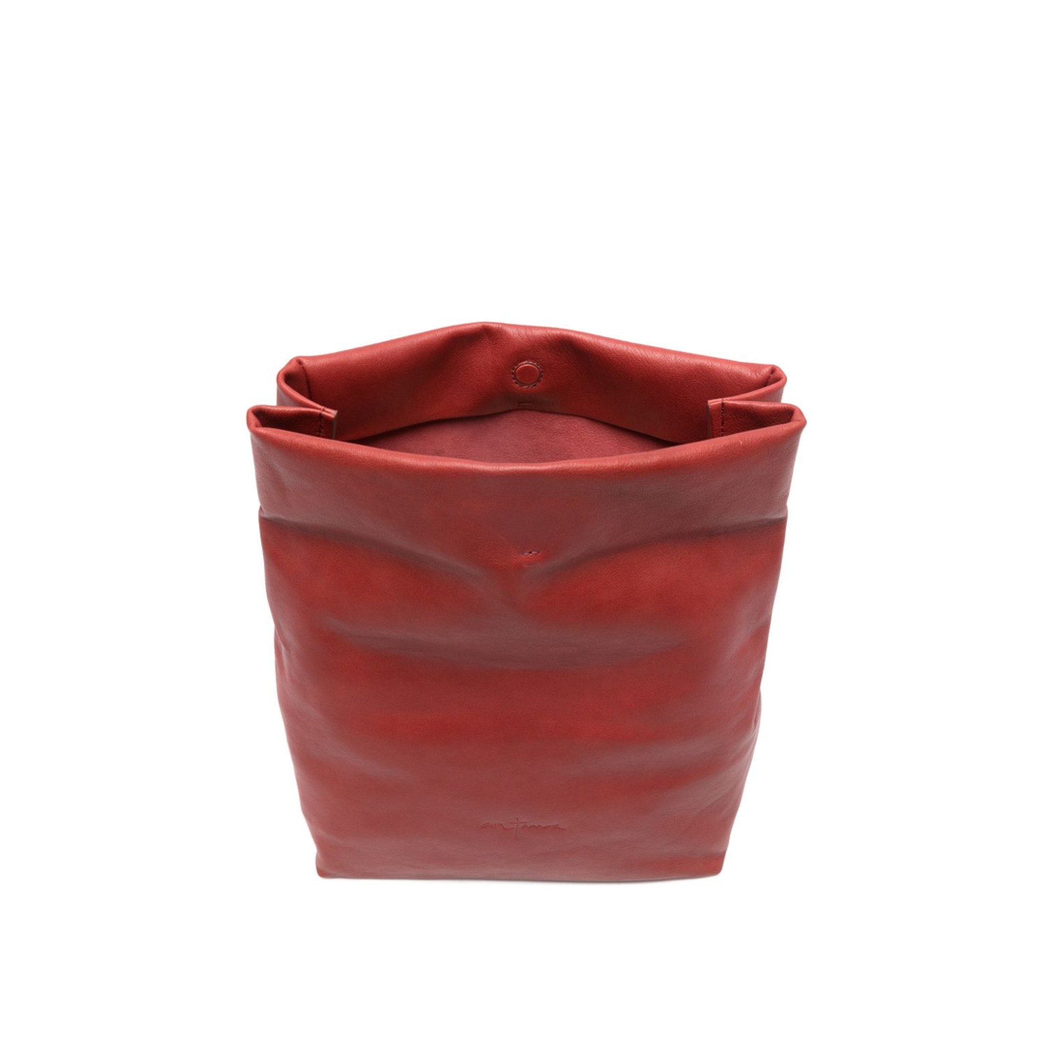 Delhi L Leather Clutch - Crimson Red - Image 3