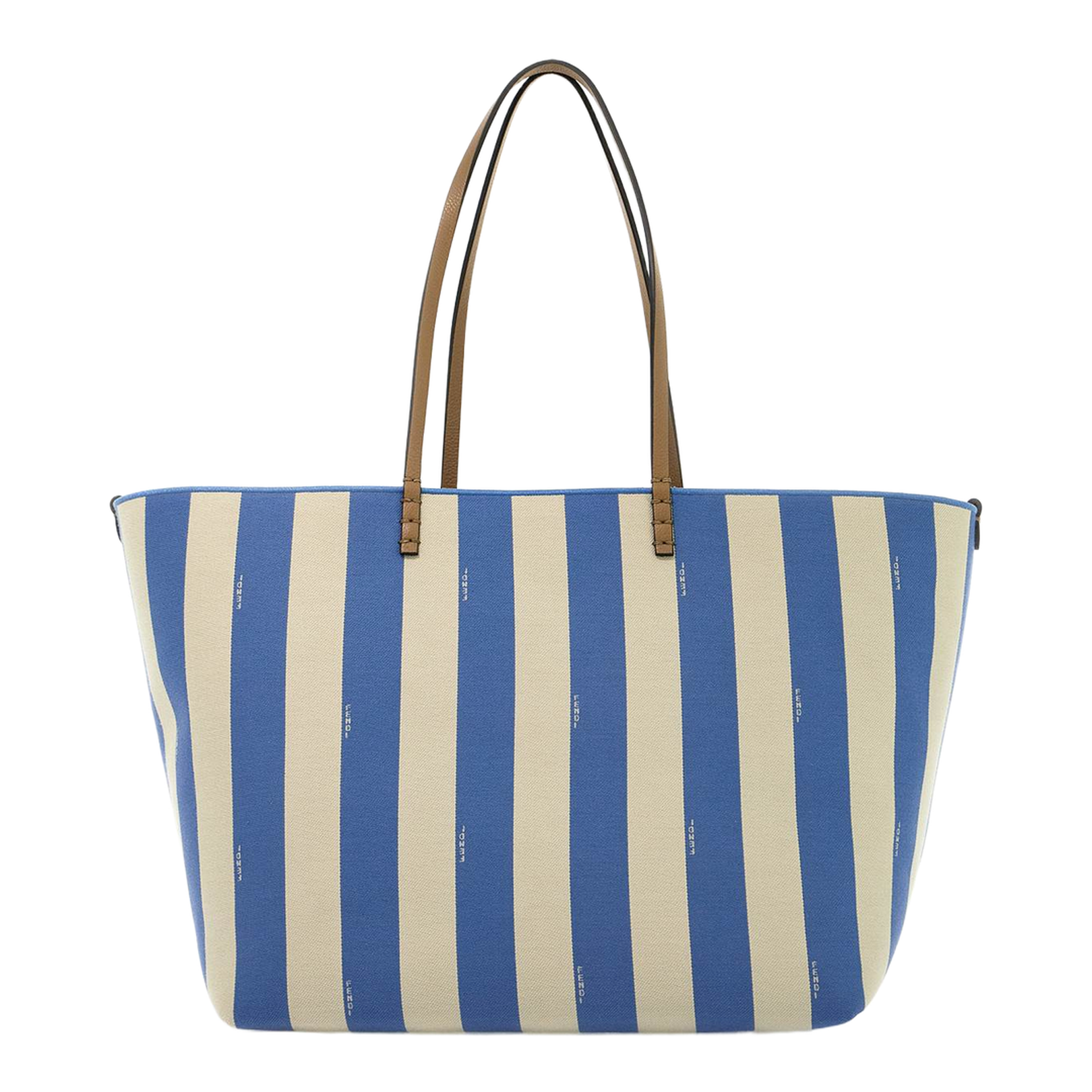 Large Roll
Reversible Shopper In Pequin Striped And Light Blue FF Fabric - Image 5