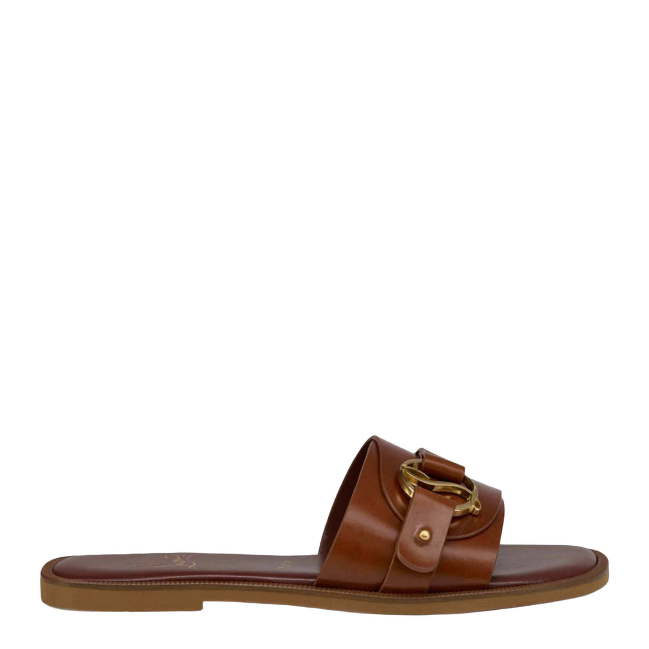 Roma Dark Carmine Leather Mules - Image 1