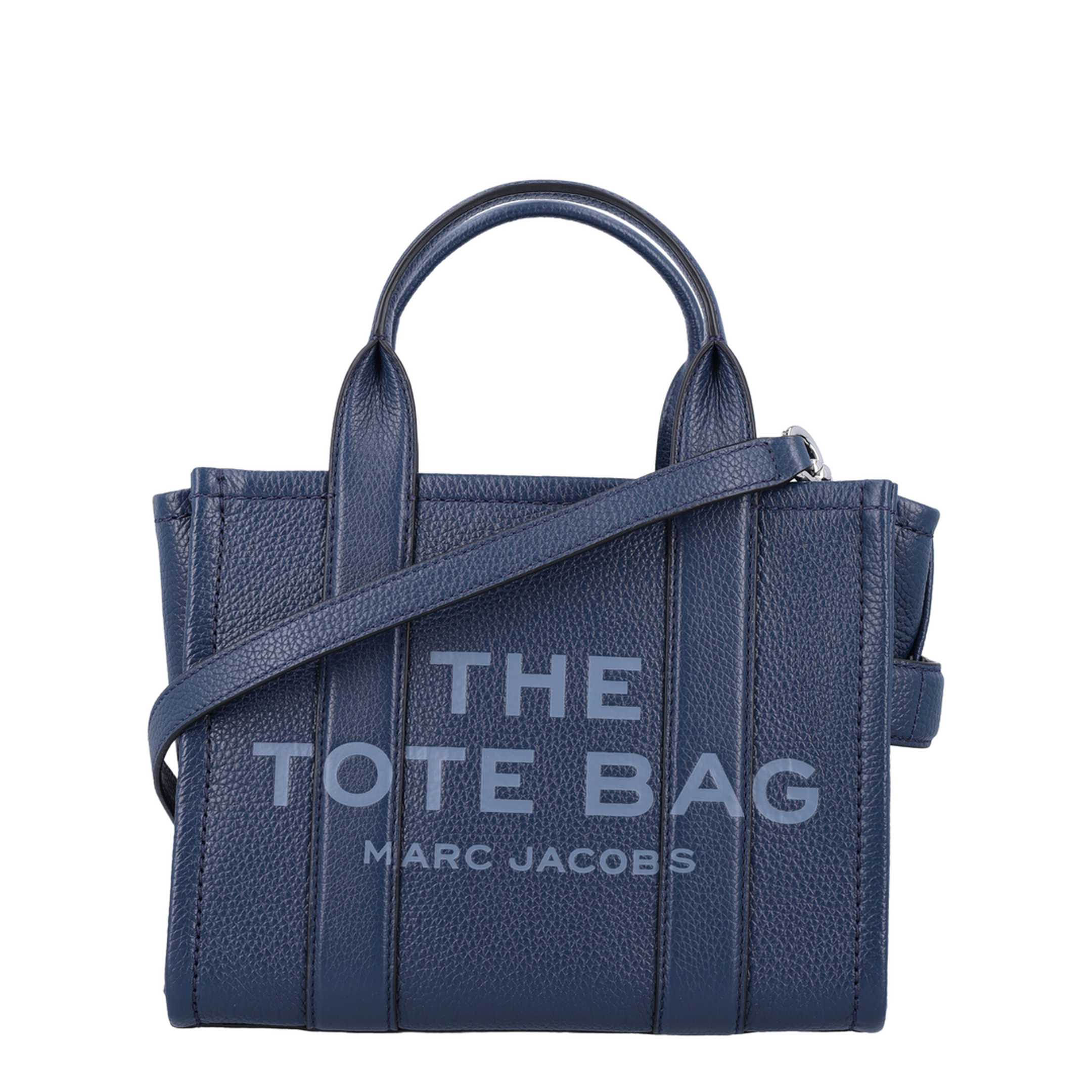 The Leather Small Full-Grain Leather Tote Bag - Blue Sea - Image 1