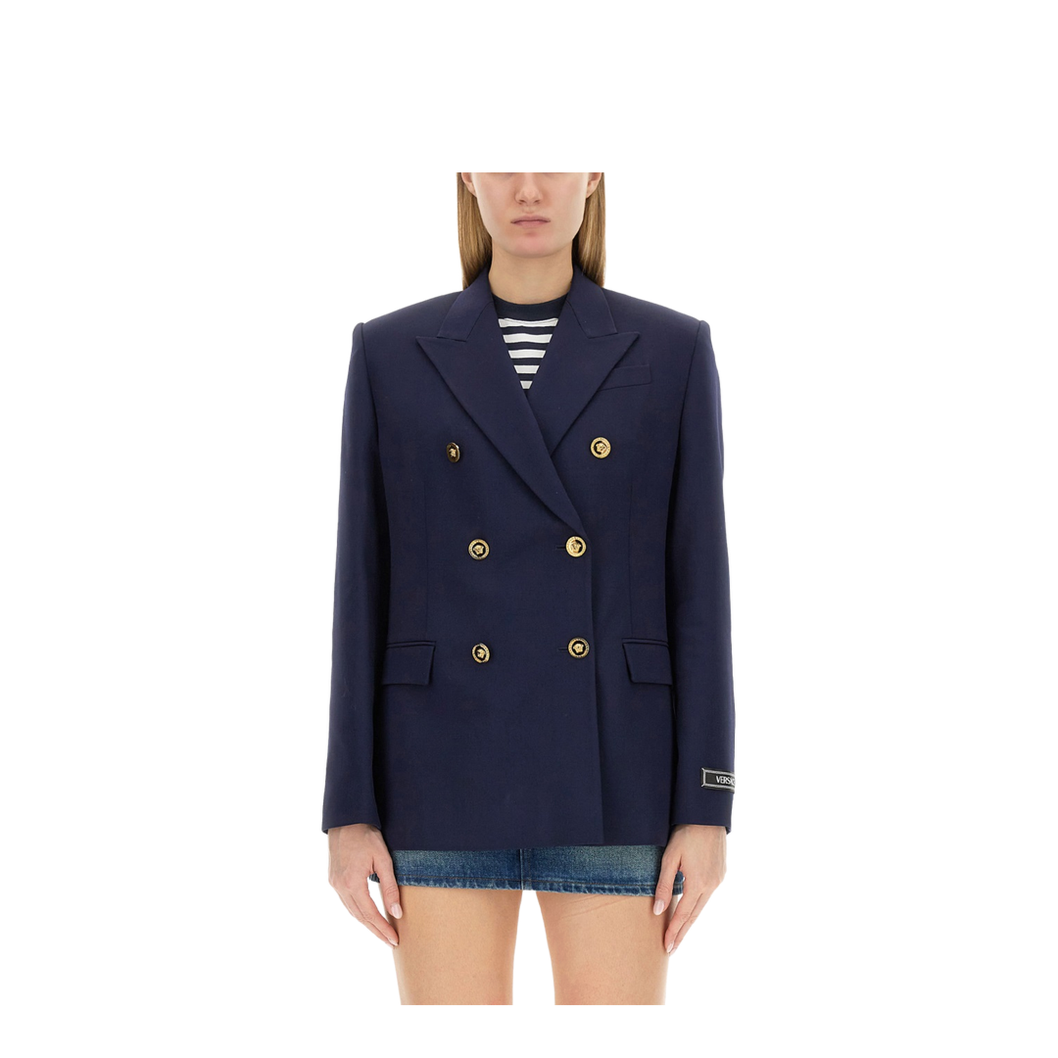 Double-Breasted Blazer Blue - Image 1