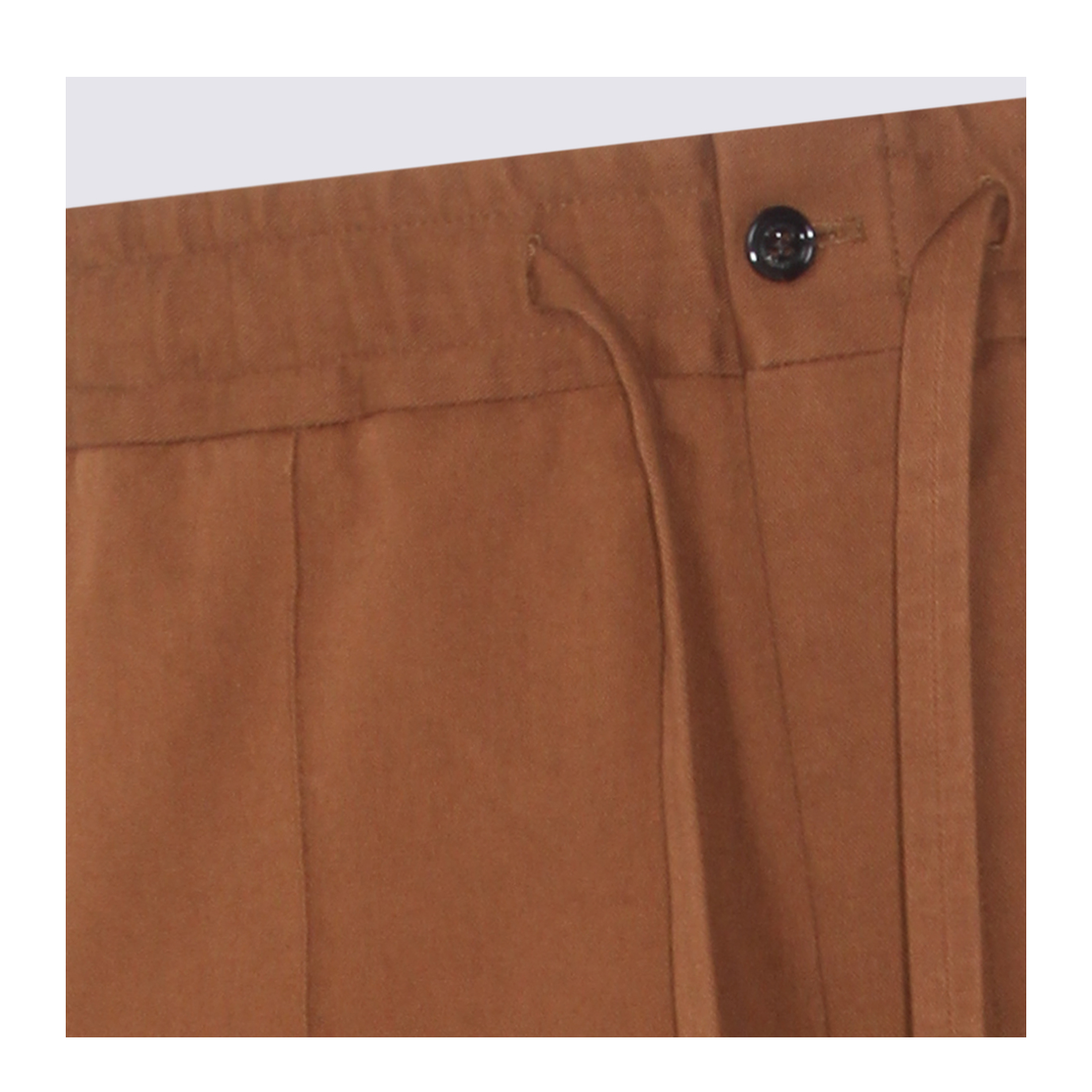 Men's Drawstring Pants Brown - Image 6