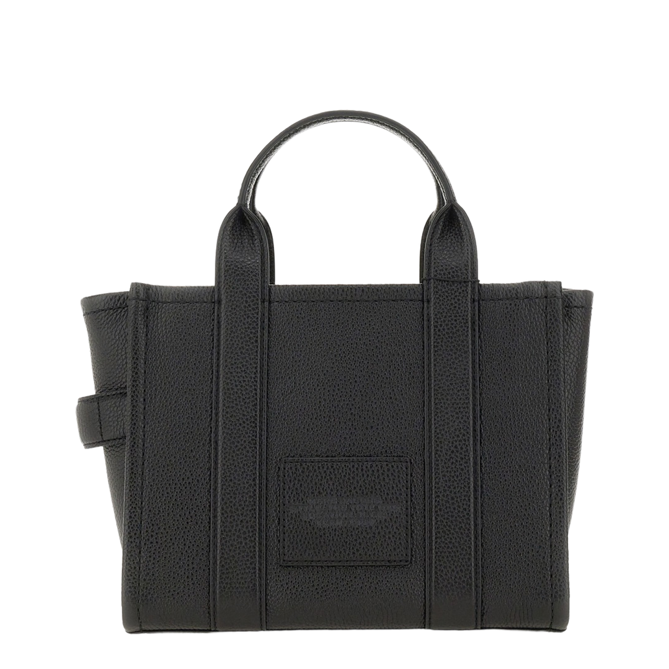 The Small Tote Bag Grainy Leather Bag in Black - Image 9