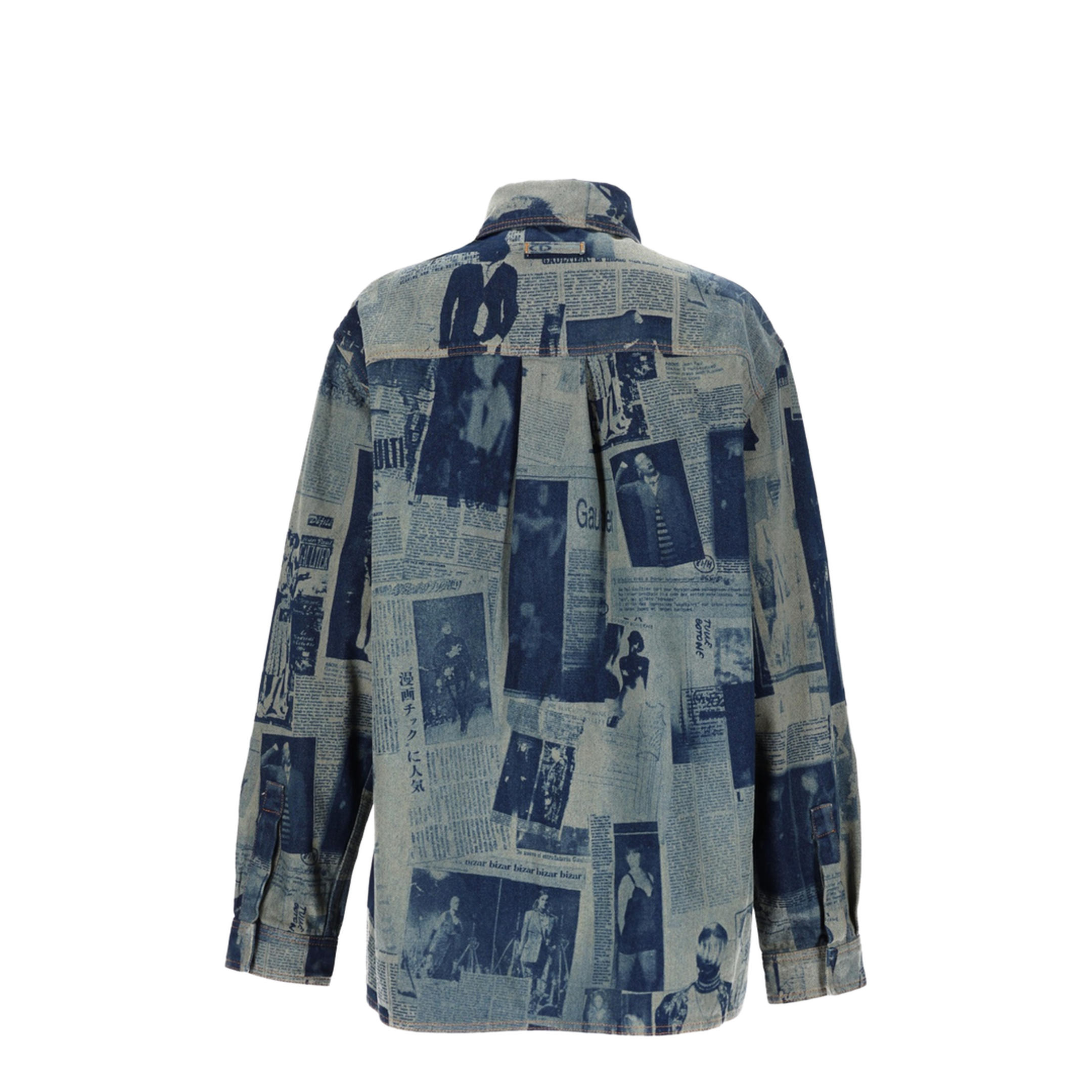 Shirt with Newspaper Print - Image 3