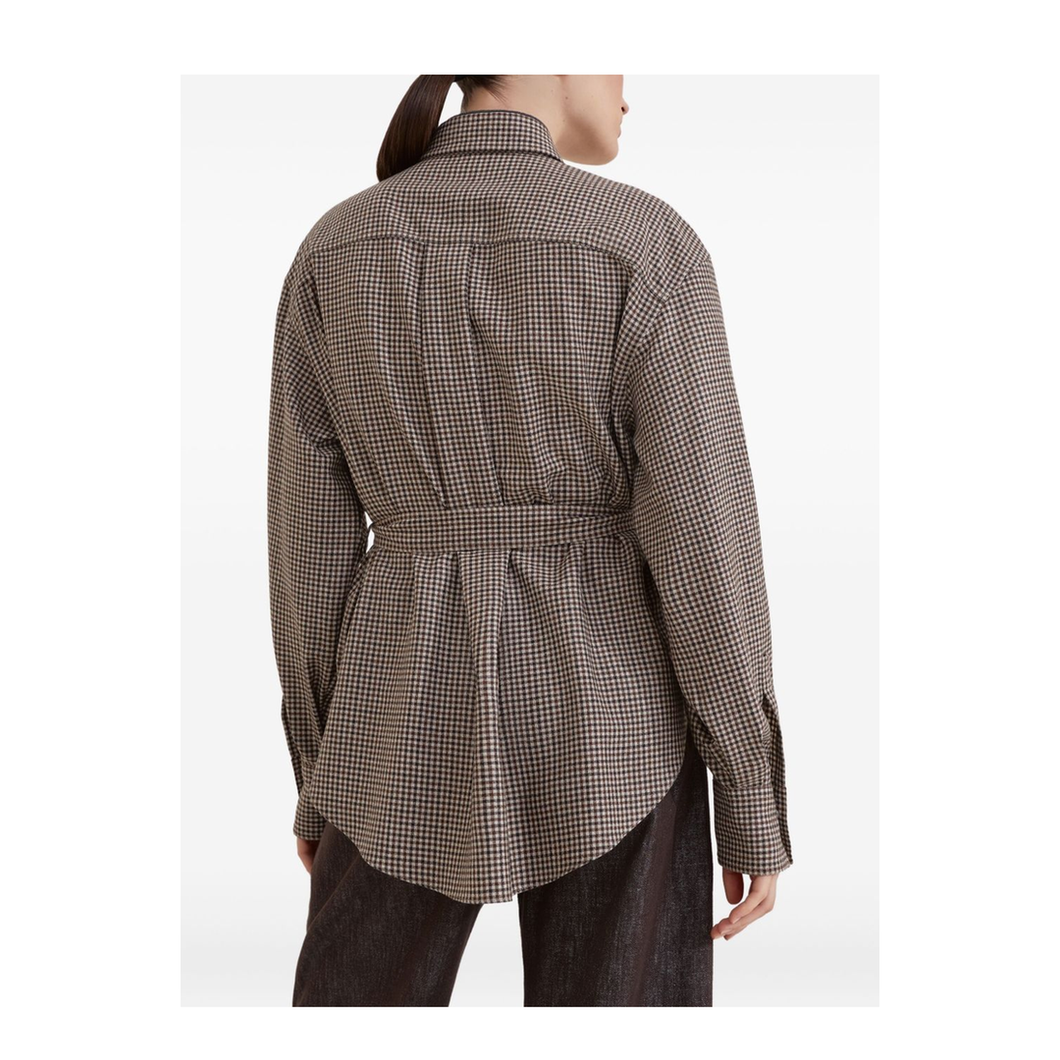 Wool Checked Shirt - Image 5