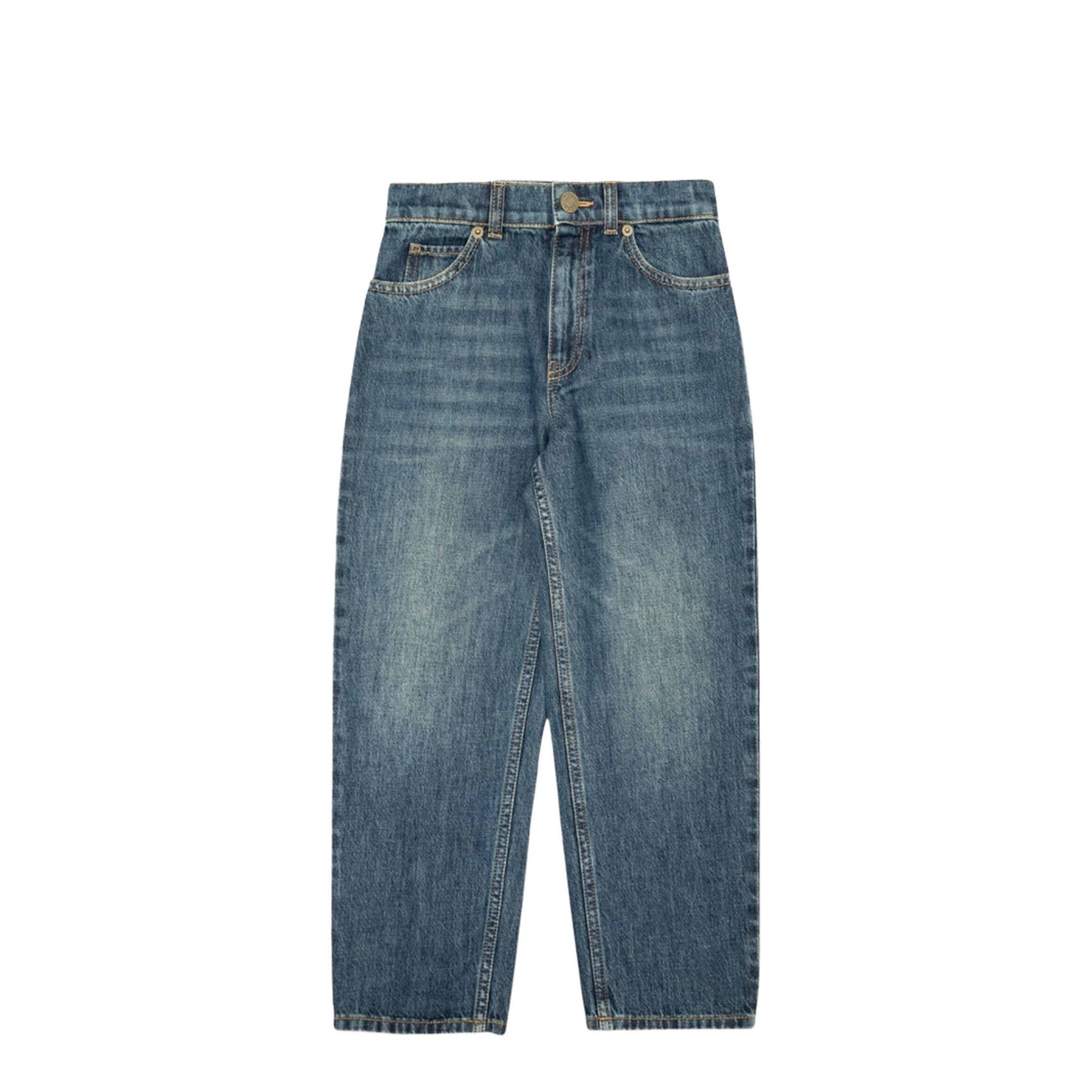 Ju Pants Eco Washed Denim Dark Blue Mix - Image 1