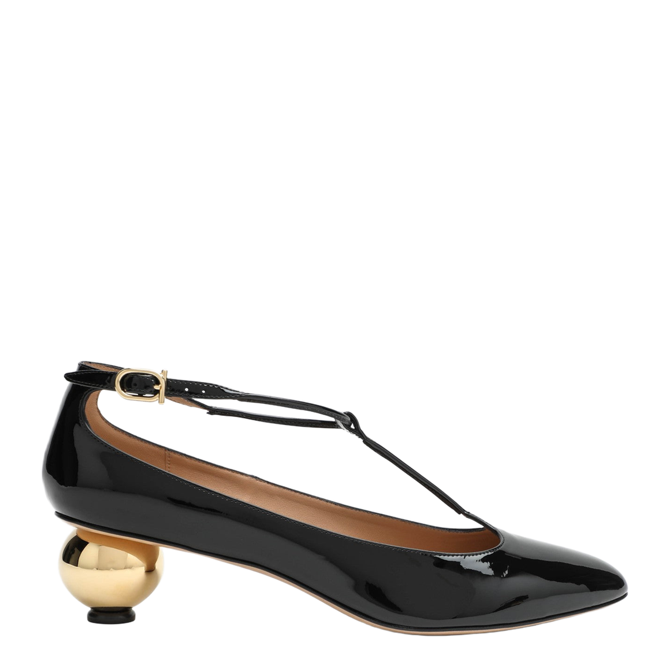 Black T-Strap Decollete - Image 1