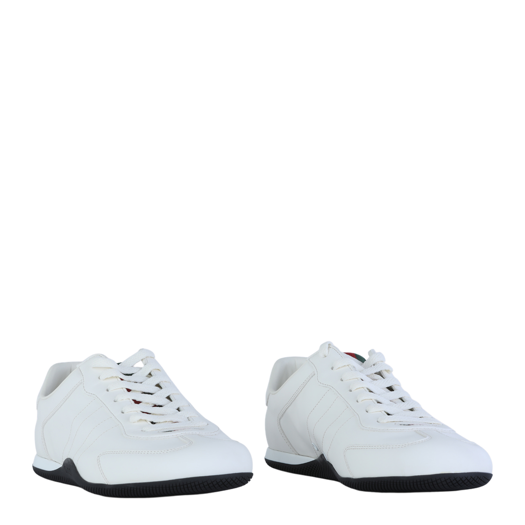 Shift Trainers in White Leather - Image 3