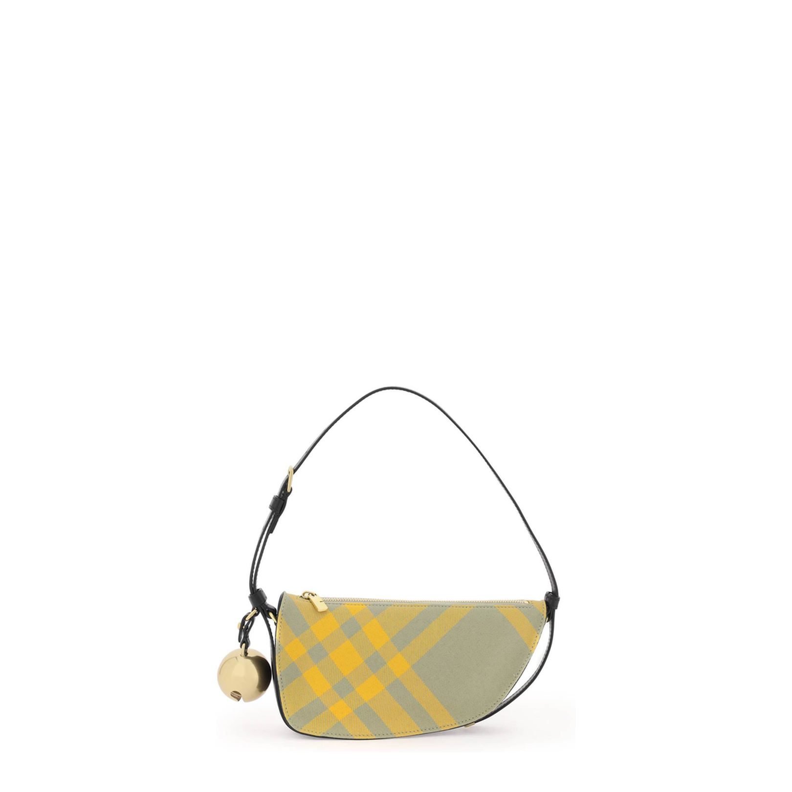 Embroidered Canvas Mini Shield Shoulder Bag - Image 1