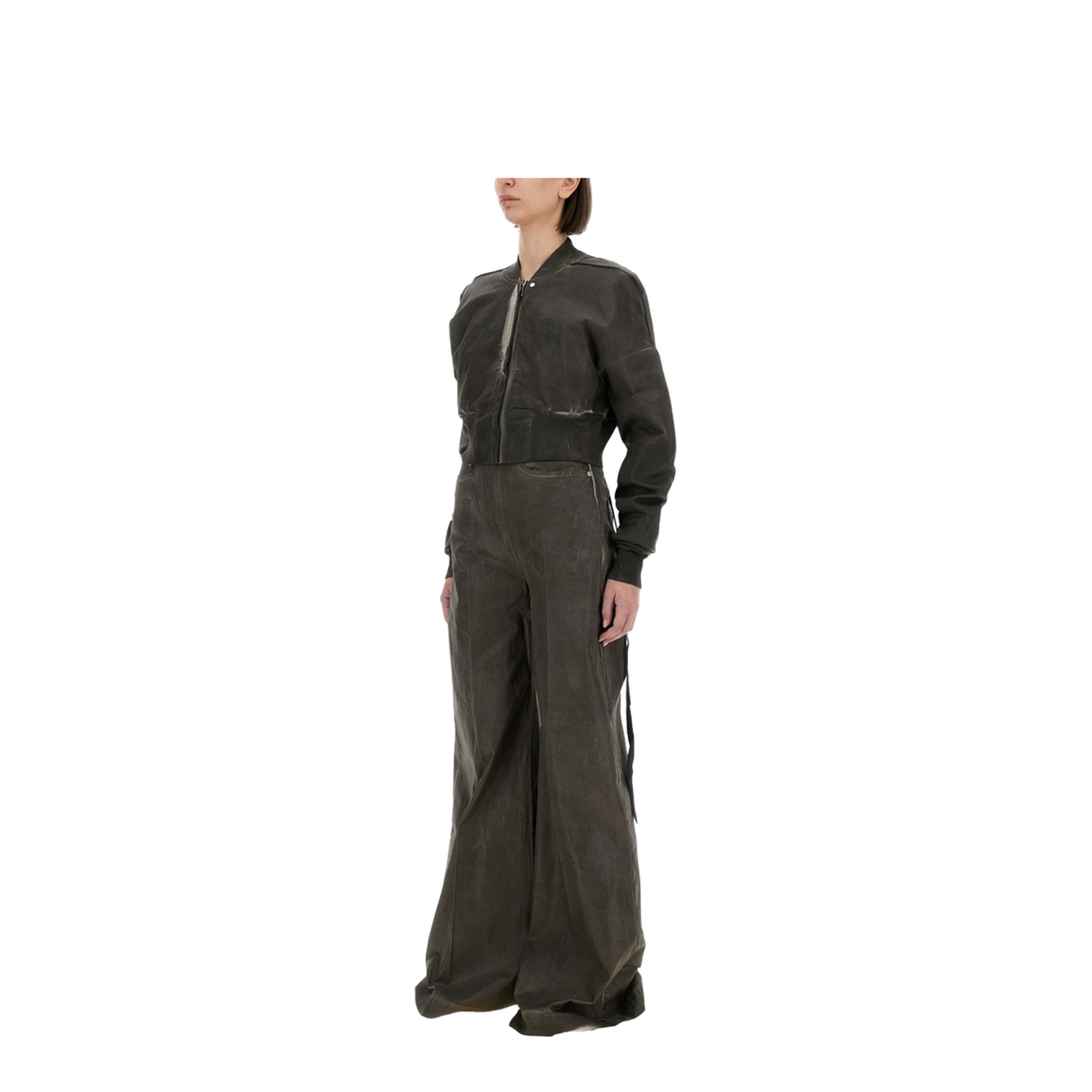Cropped Bomber Jacket Flight JKT - Image 2