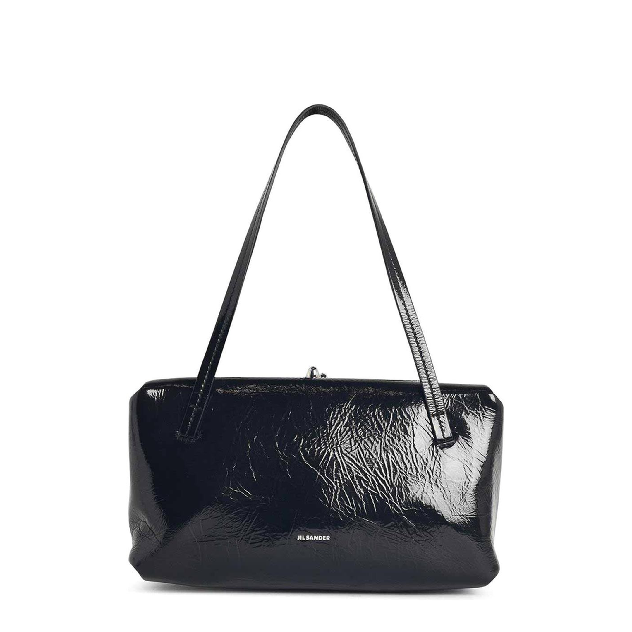 Goji Pillow Small Calf Leather Handbag - Black - Image 1