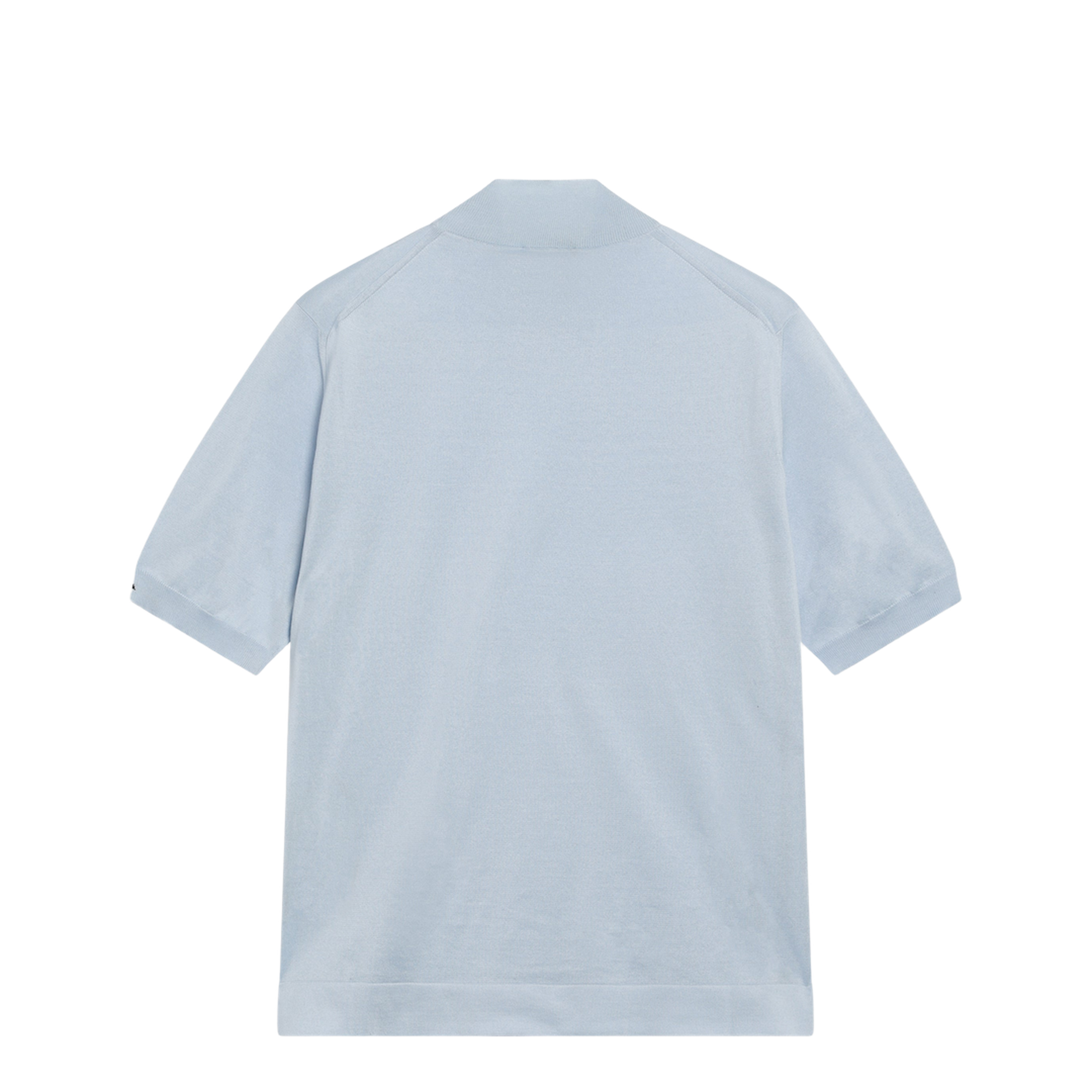 Light Blue Short-Sleeve Cotton Top - Image 2