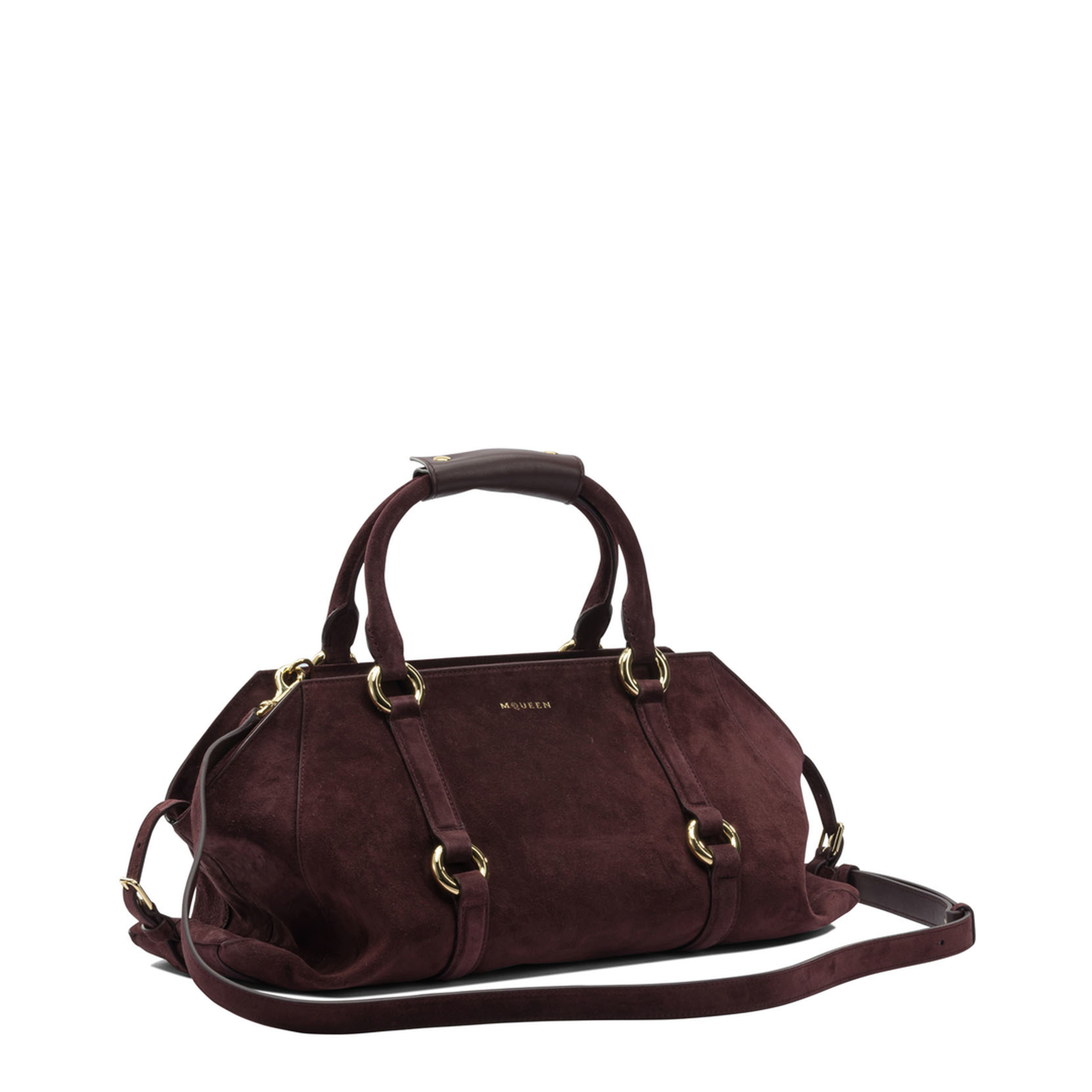 Farringdon Medium Calf Leather Handbag - Burgundy - Image 2