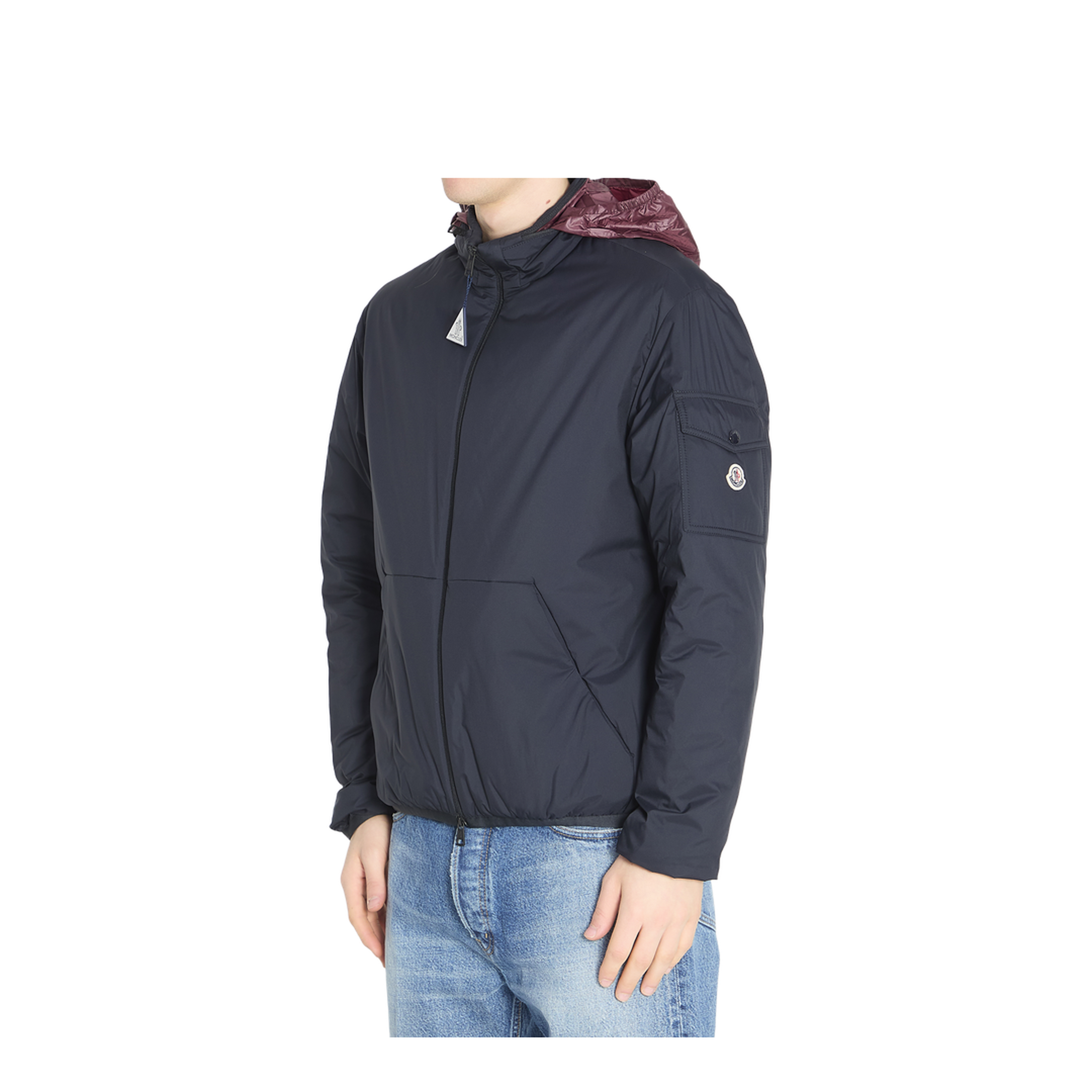 Dark Blue Nylon Breezes Down Jacket - Image 4
