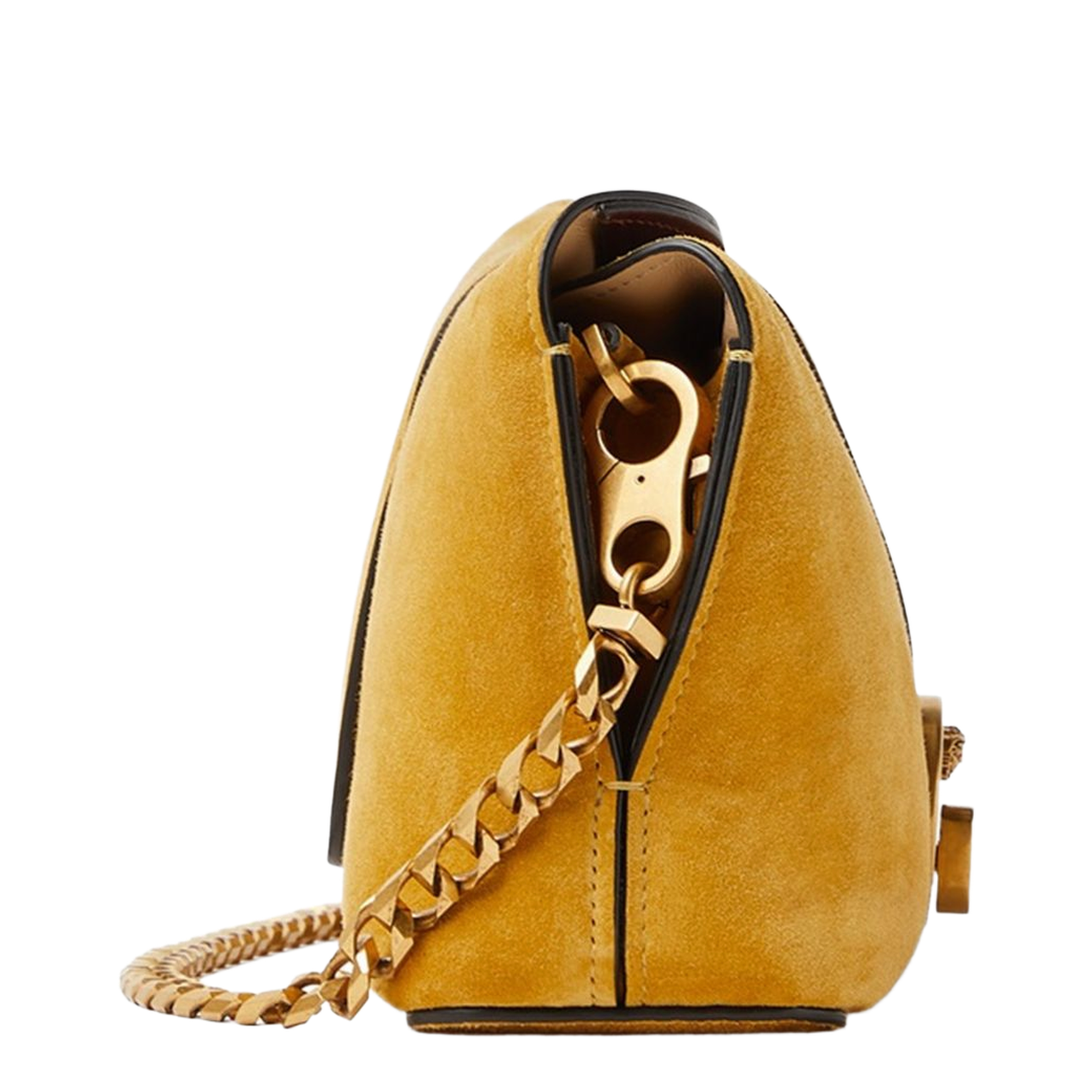 Vivian Suede Clutch - Yellow - Image 3