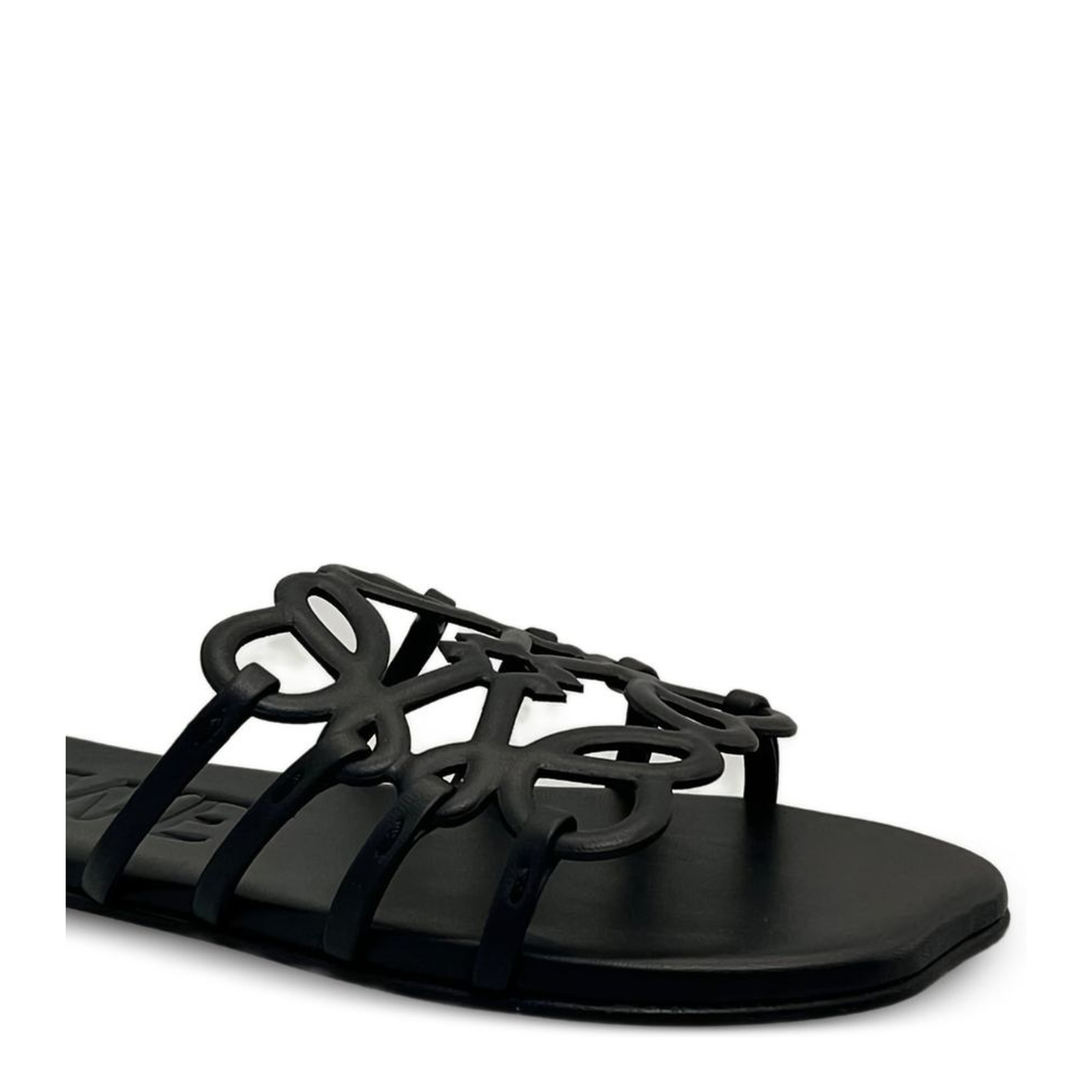 Petal Anagram Leather Sandals - Image 2