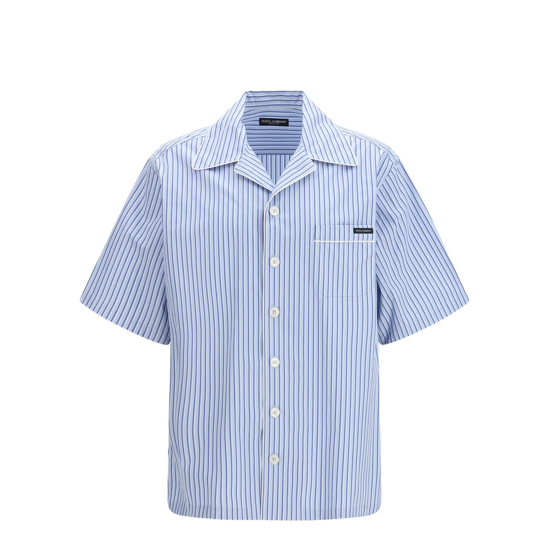 Striped Poplin Hawaii Shirt - Image 1
