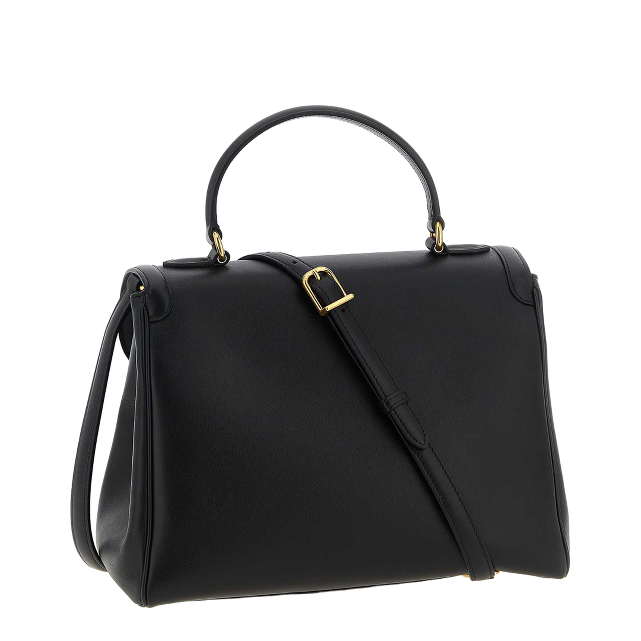 9TO5 Calfskin Top-Handle Bag - Nero - Image 2