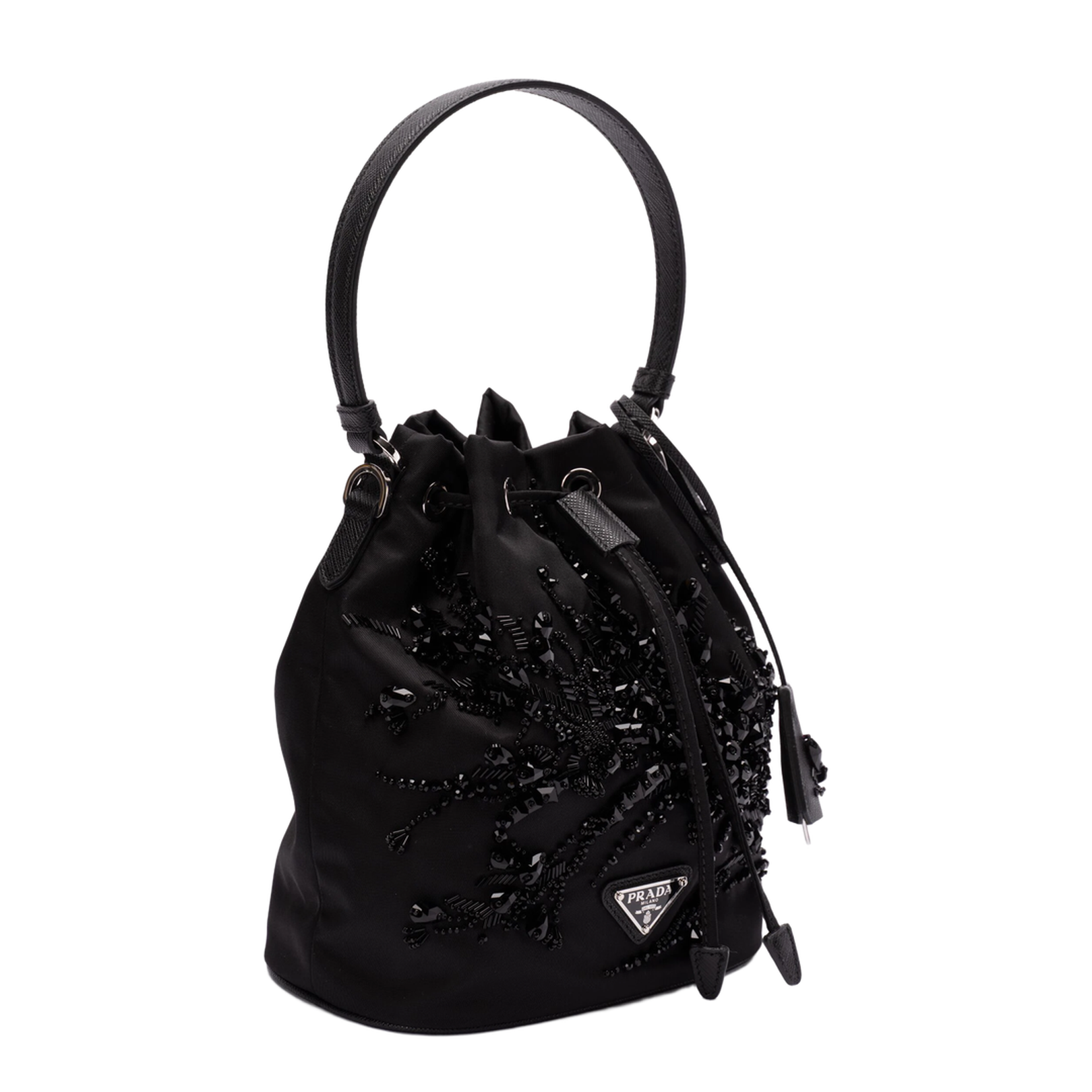 Re-Nylon Bucket Bag - Nero - Image 3