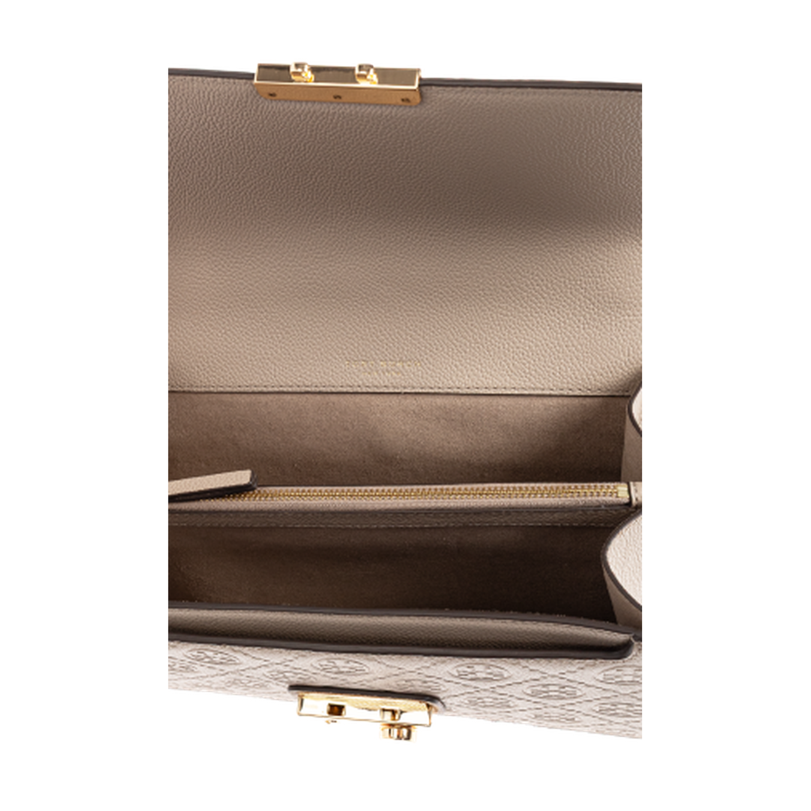 T Monogram Pebbled Shoulder Bag - Image 3