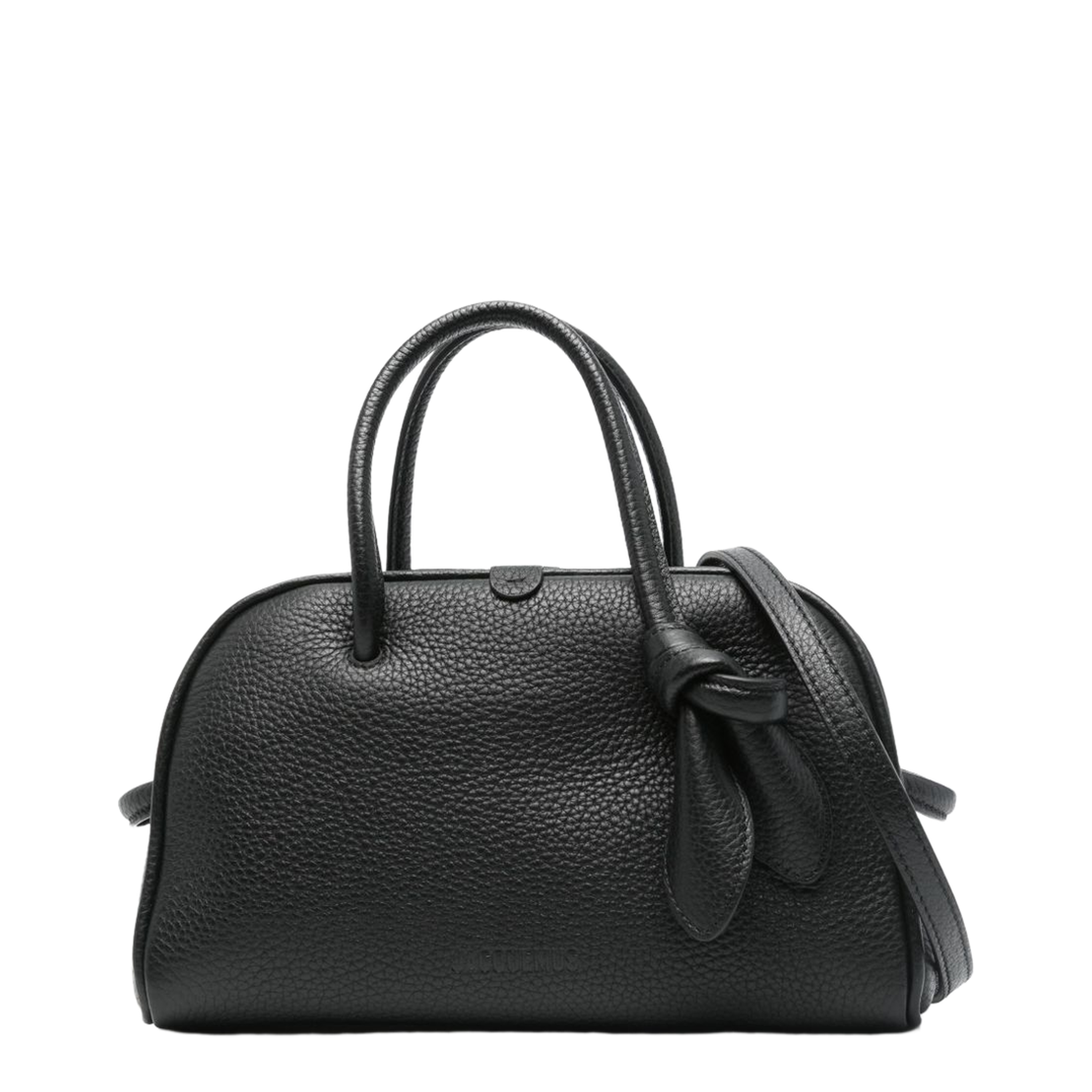 Le Petit Turismo Grained Calfskin Bowling Bag - Black - Image 1