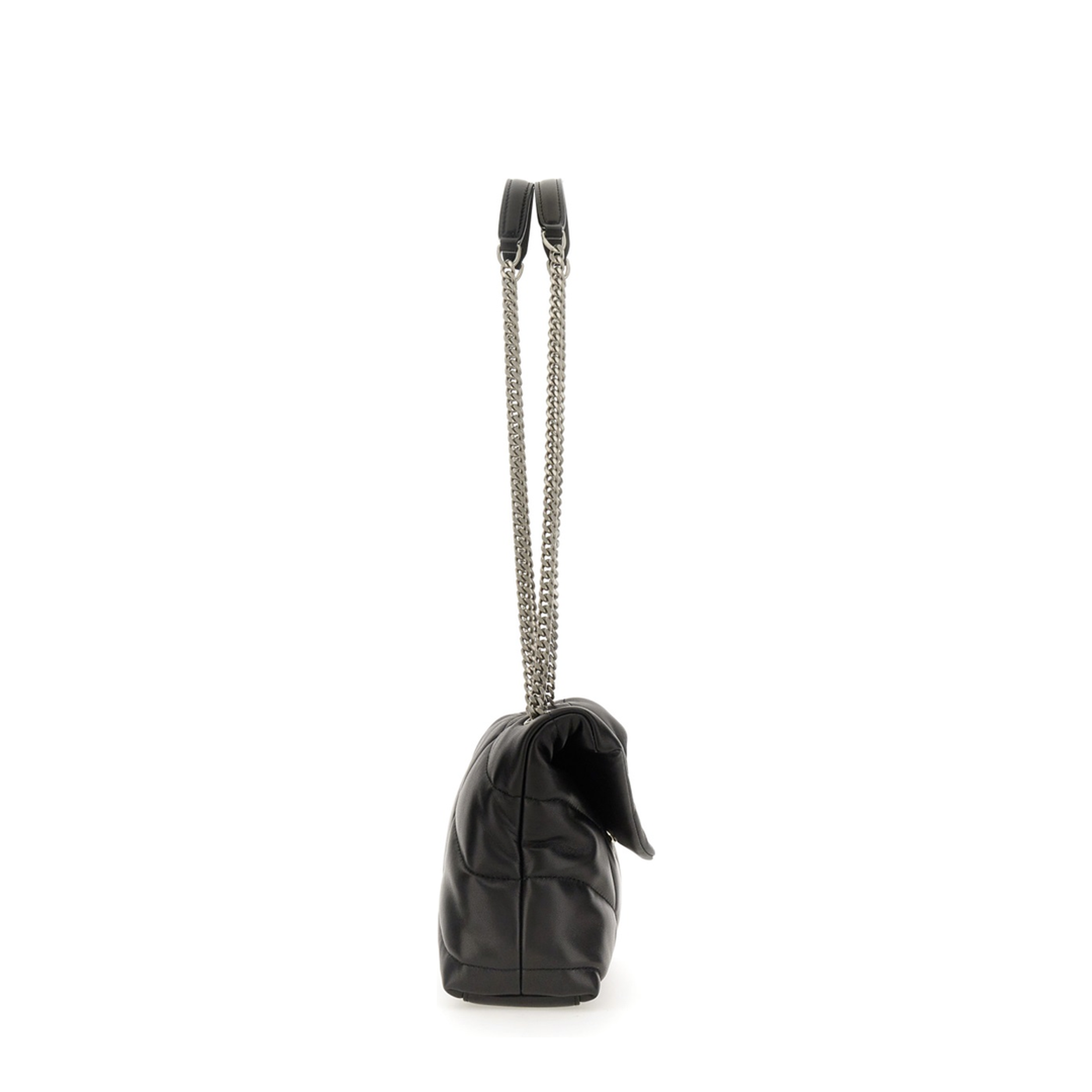 Toy Puffer Lambskin Shoulder Bag - Black - Image 6