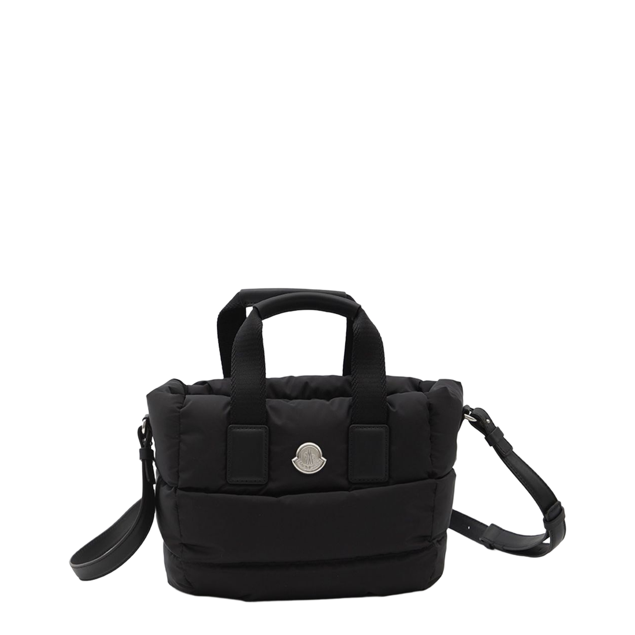 Caradoc Mini Quilted Nylon Tote - Black - Image 1