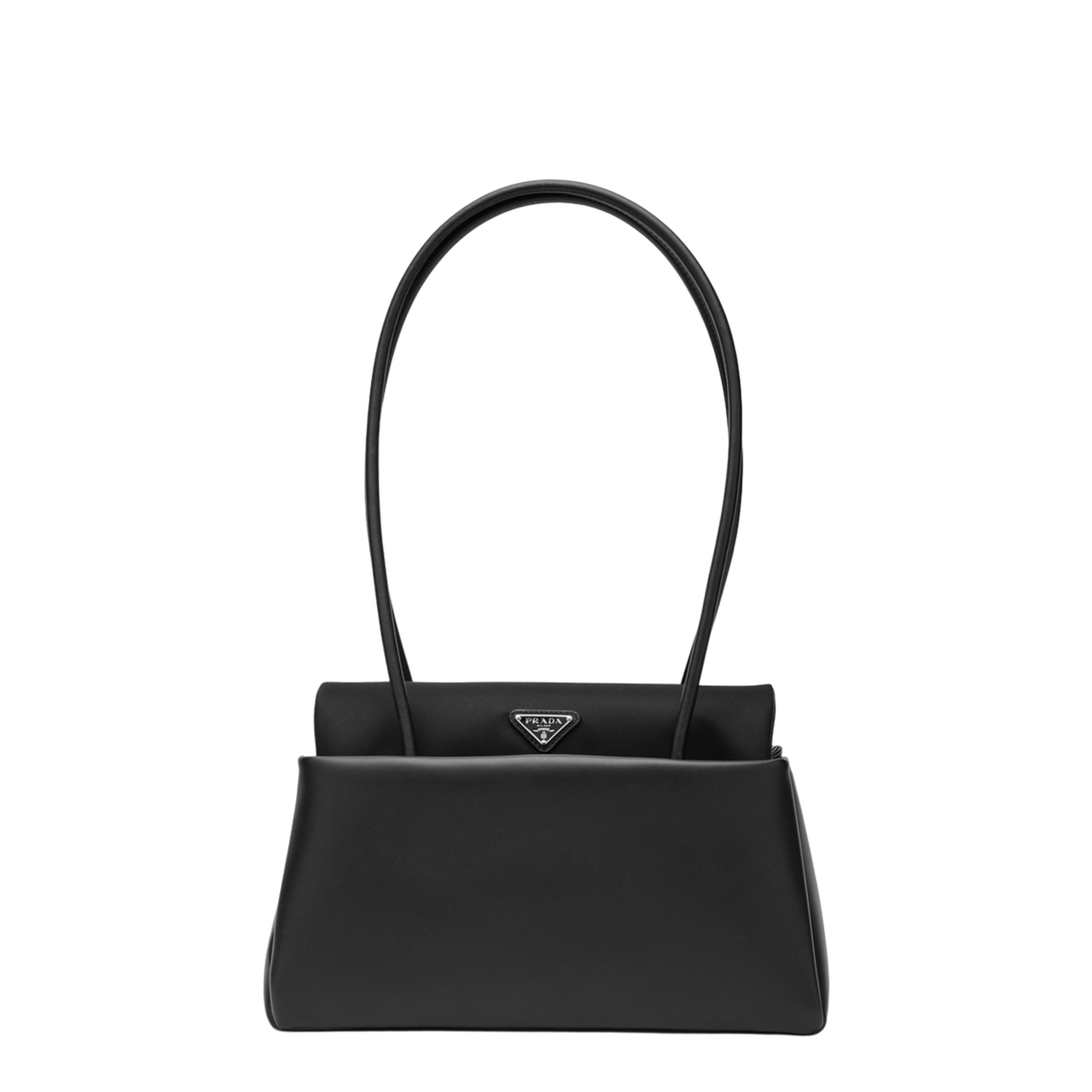 Passage Medium Calf Leather Shoulder Bags - Black - Image 1