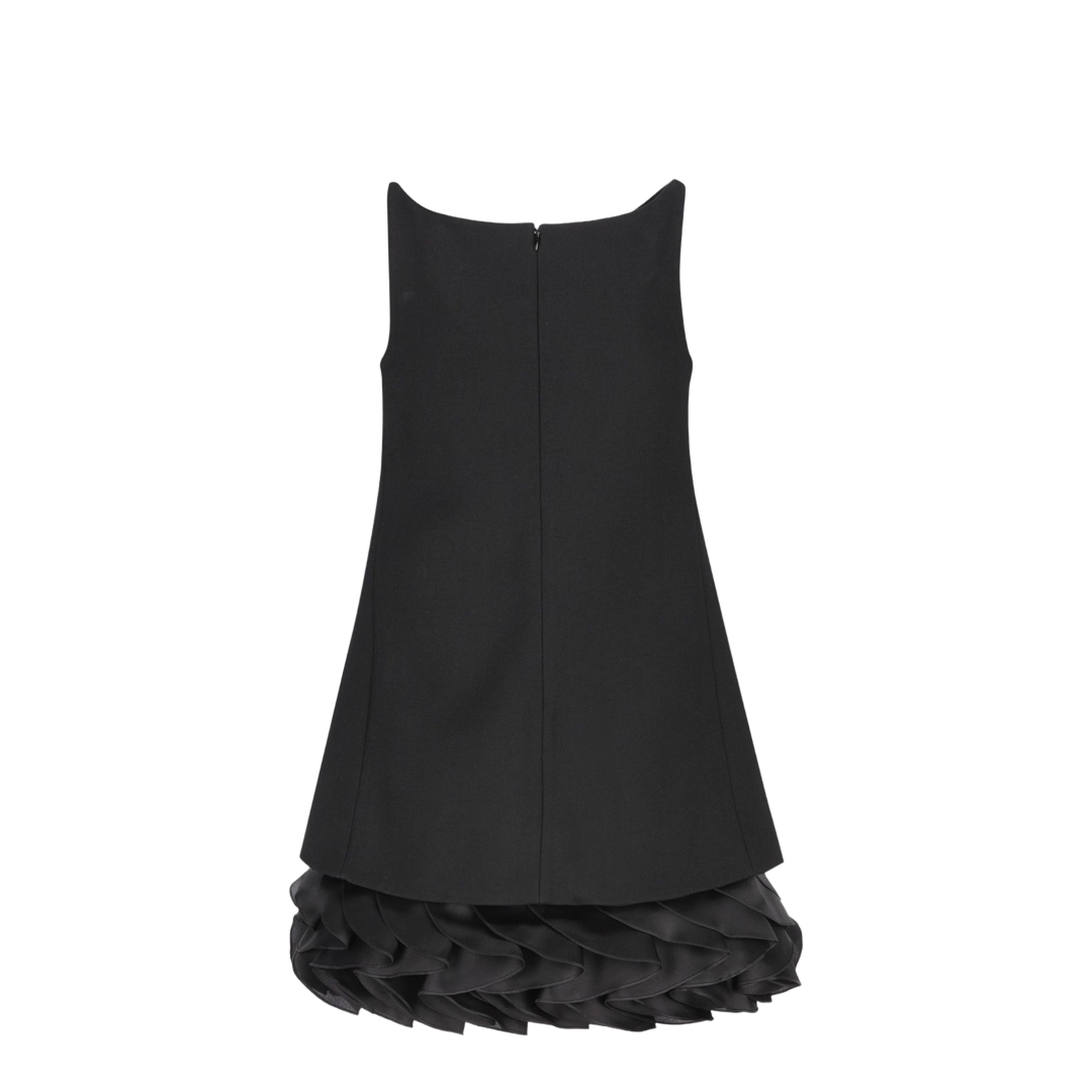 Bouquet Mini Dress in Gauffered Double Wool - Image 5