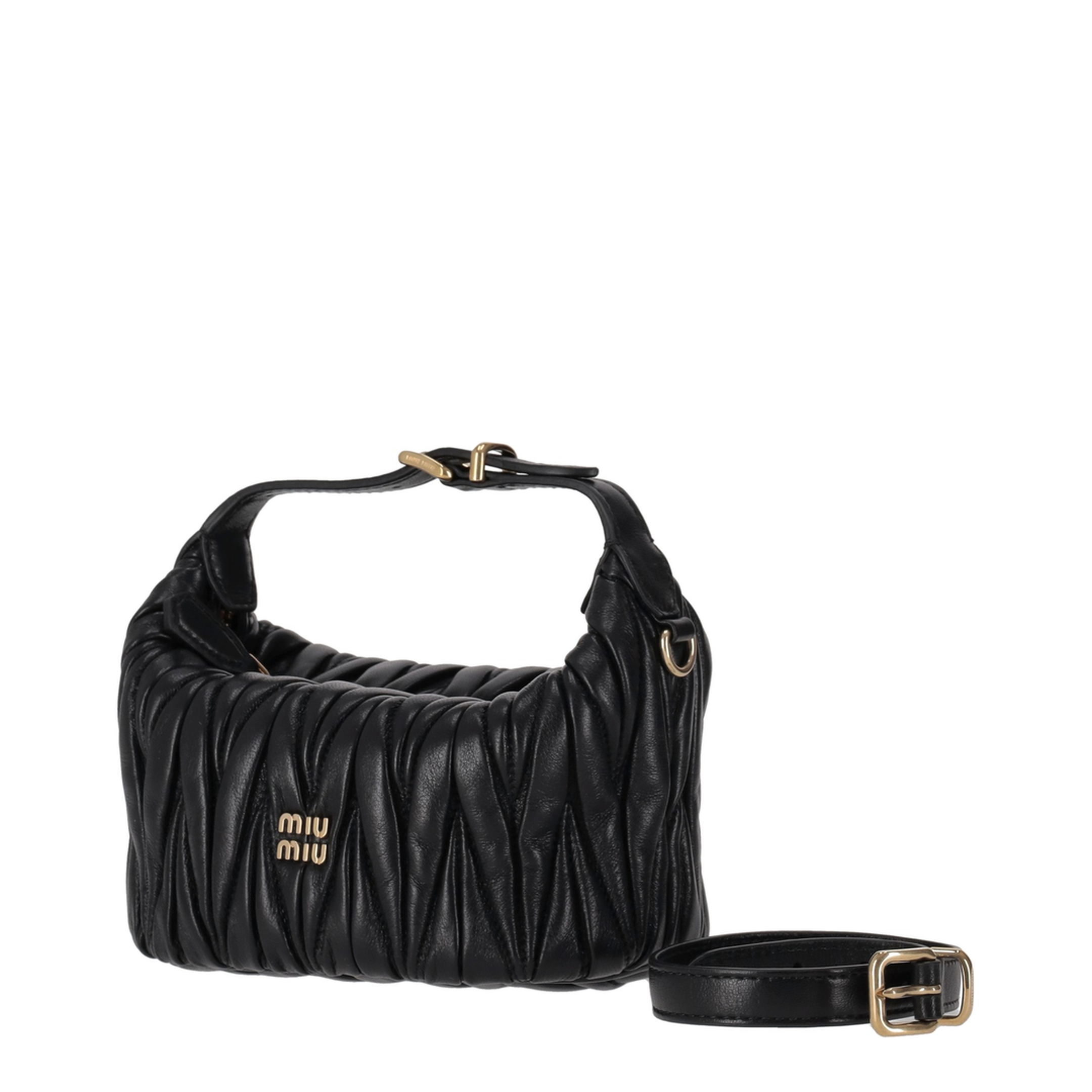 Matelassé Nappa Leather Pouch - Image 3