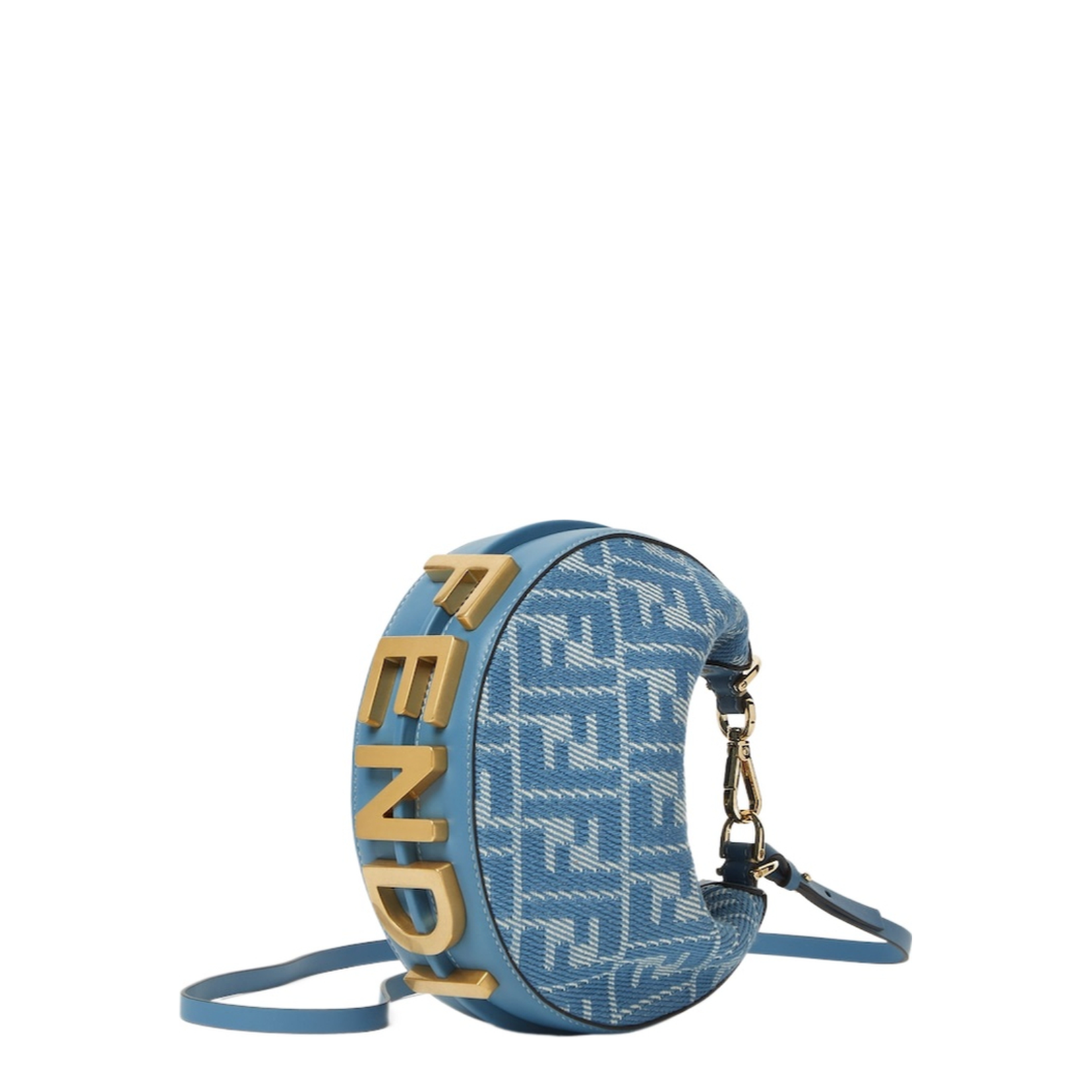 Fendigraphy Mini
Blue Denim Effect FF Jacquard Mini Bag - Image 2