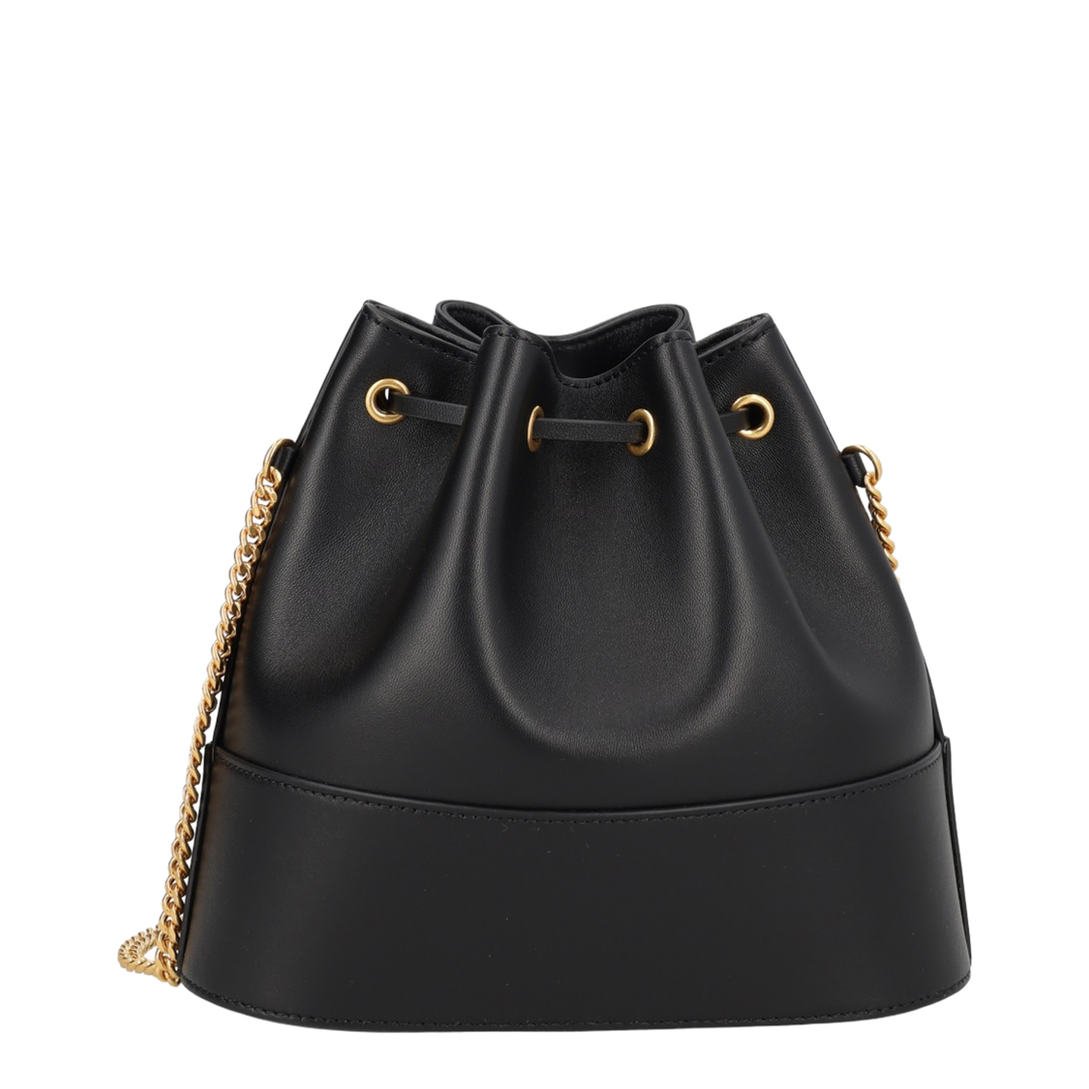 VLogo Signature Mini Nappa Leather Bucket Bag - Black - Image 2