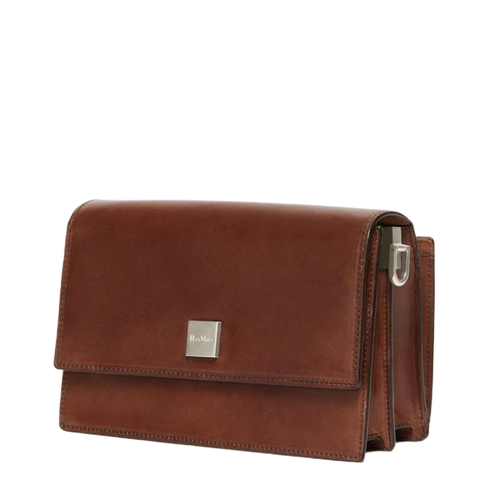 Biancaroughs Small Vegetable-Tanned Leather Crossbody - Cacao - Image 2