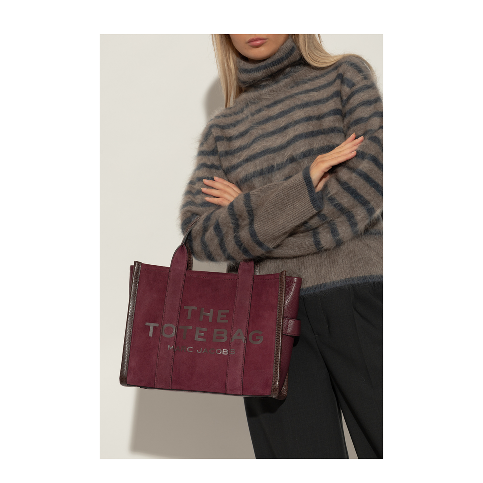 Shopper Tote Bag Burgundy - Image 2