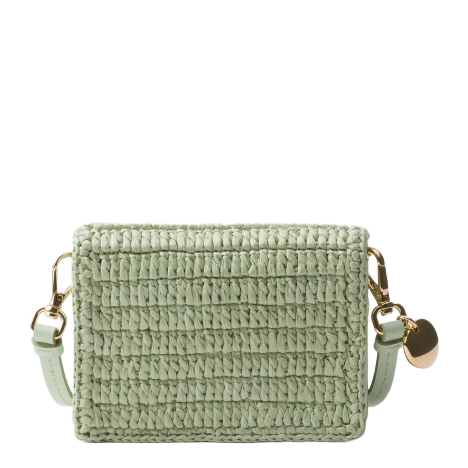 Pastel Green Raffia Card Holder - Image 3