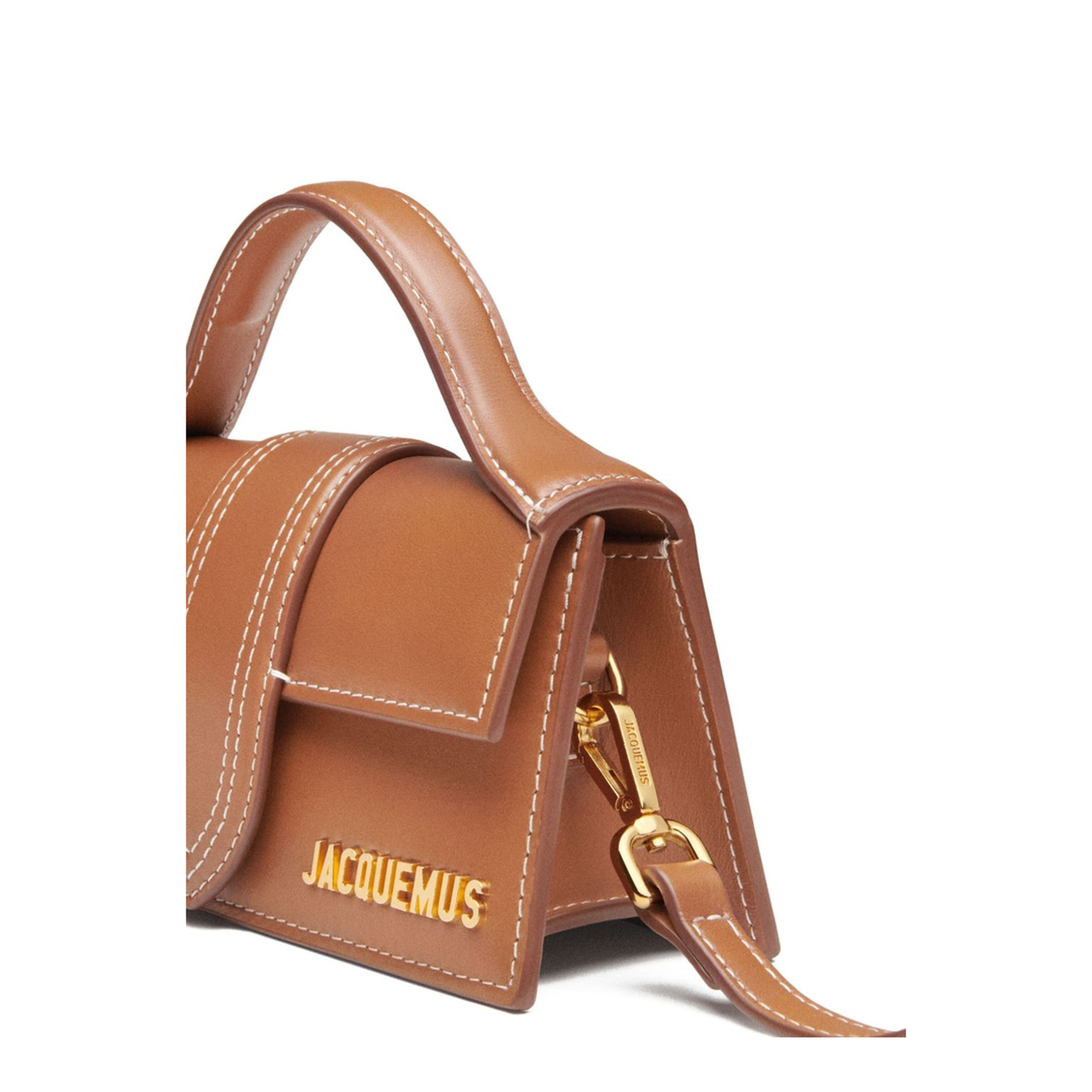 The Bambino Small Calfskin Leather Shoulder Bag - Brown - Image 5