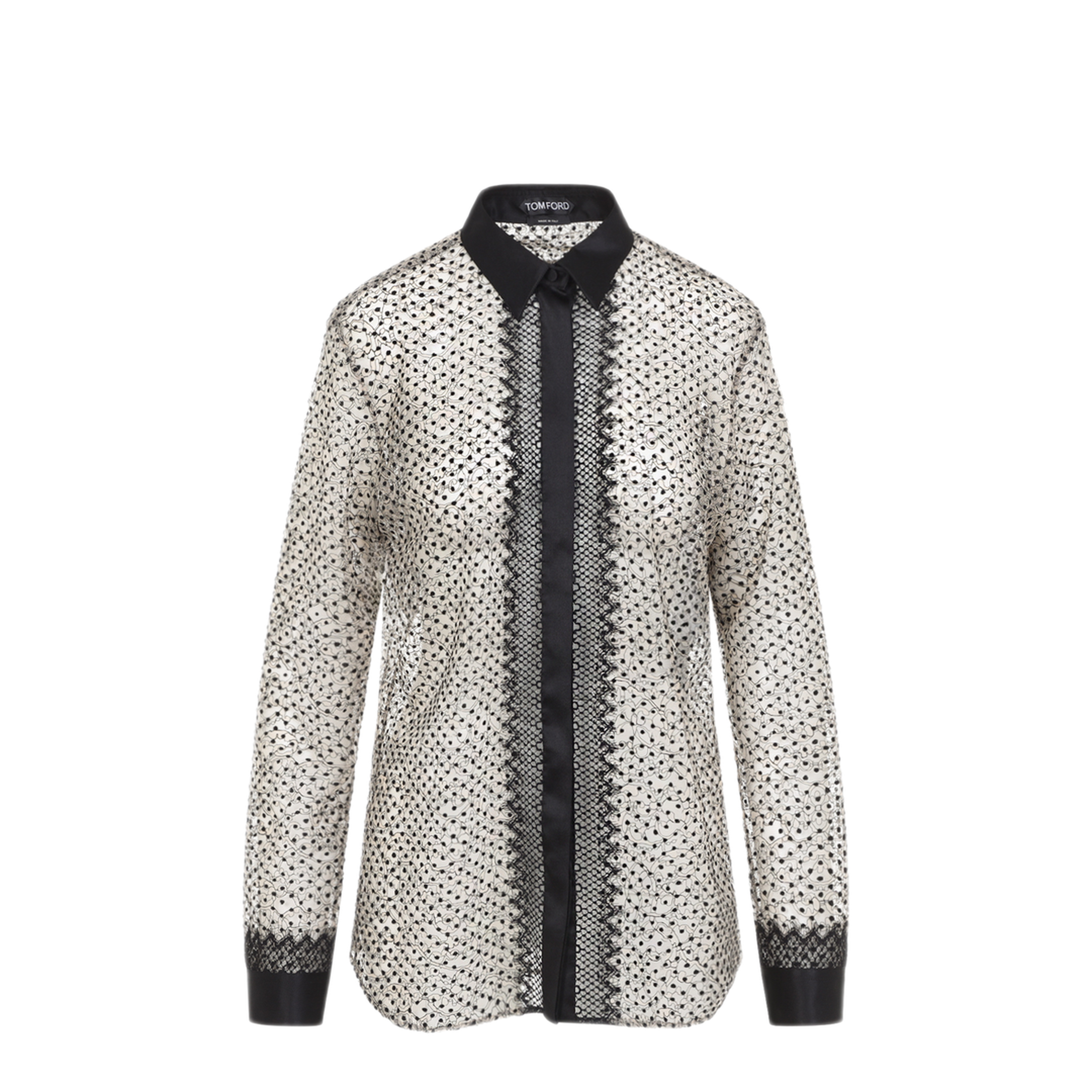 Flock Polka Dot Shirt - Image 2