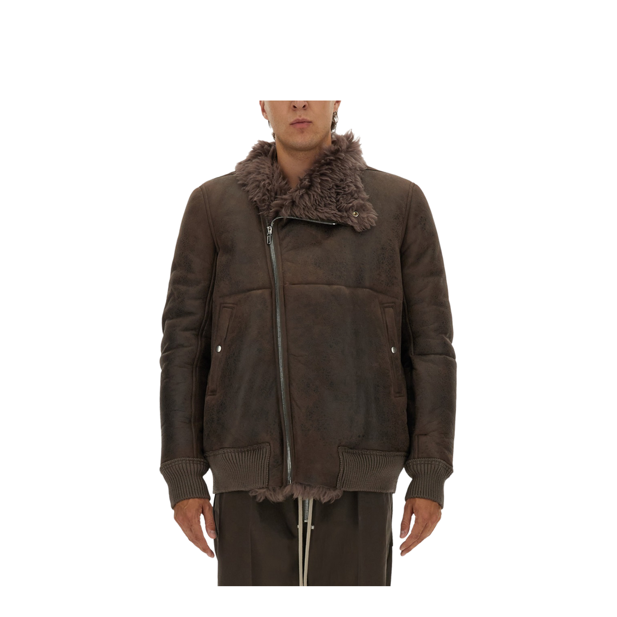 Leather Bomber Jacket - Image 1
