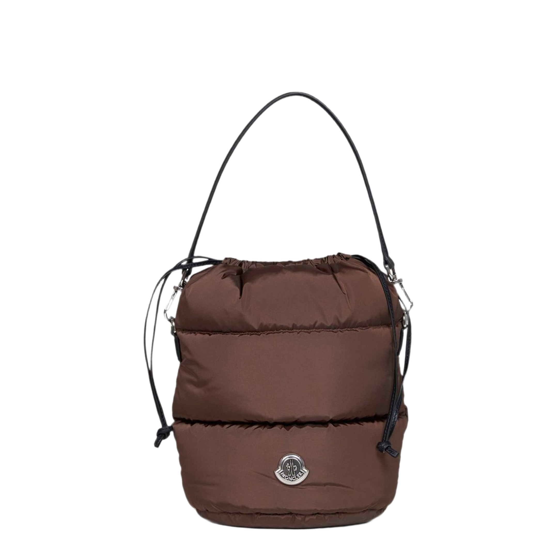 Nylon Bucket Bag - Brown - Image 1