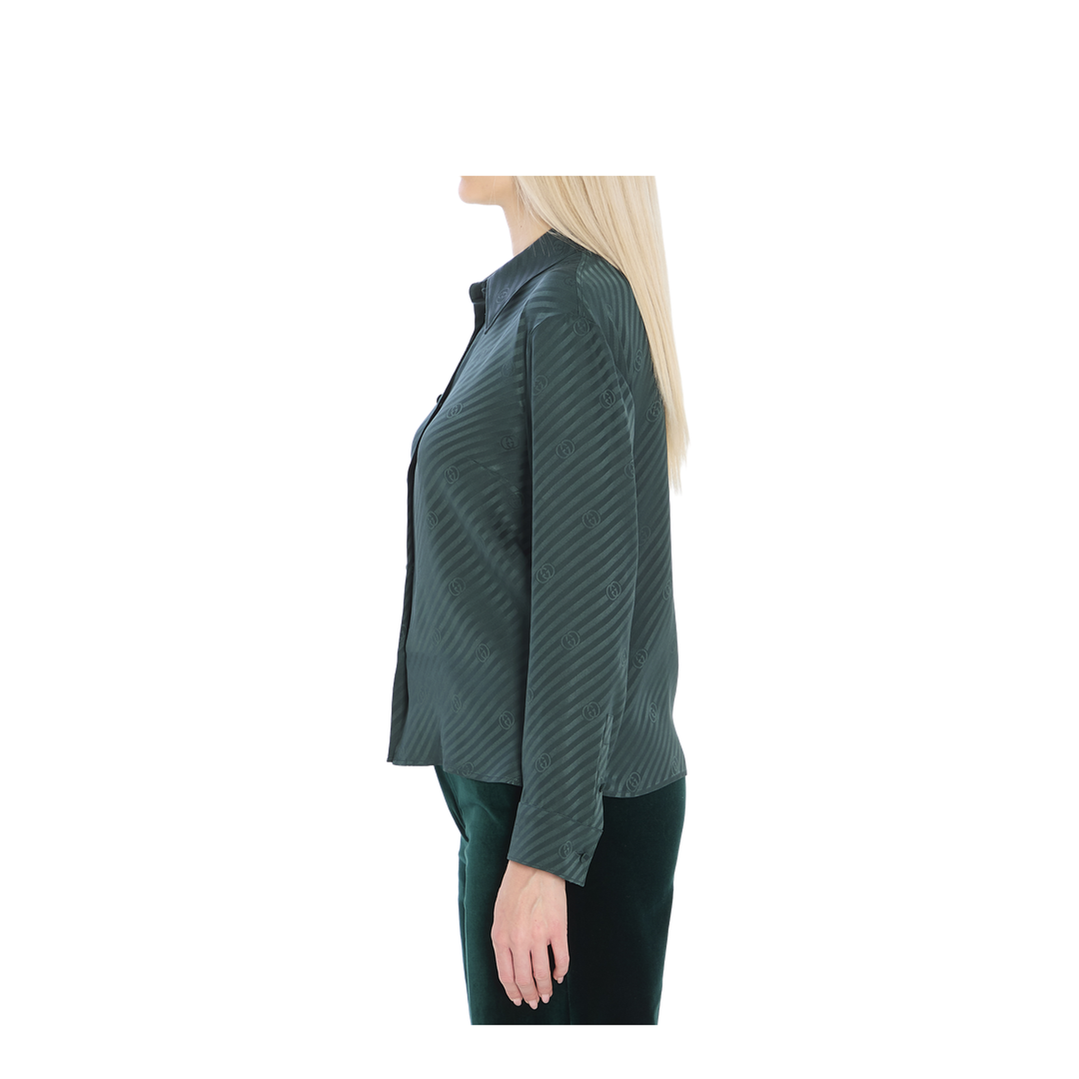 Interlocking Jacquard Silk Shirt - Image 3