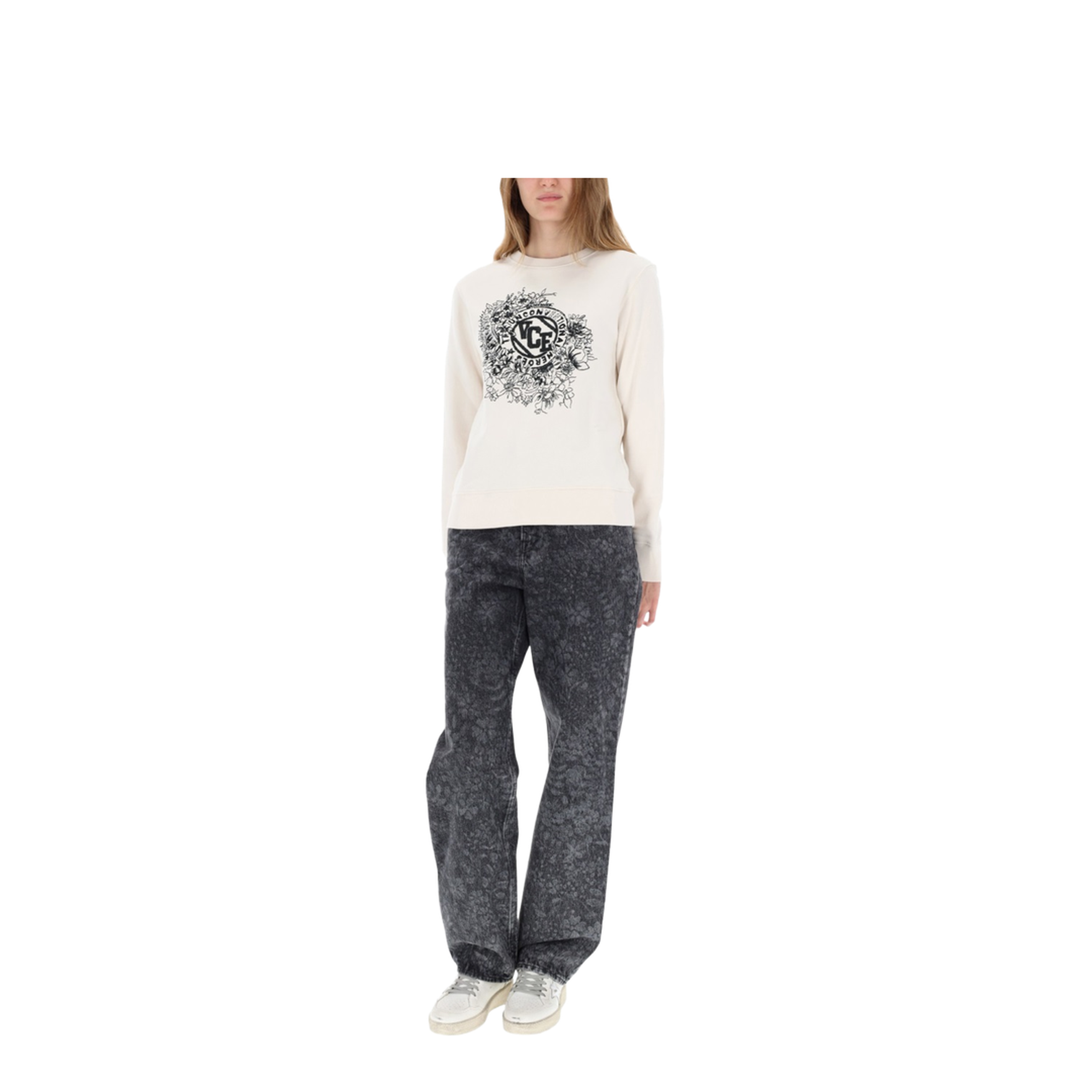 JEANS WITH FLORAL PATTERN - Image 2