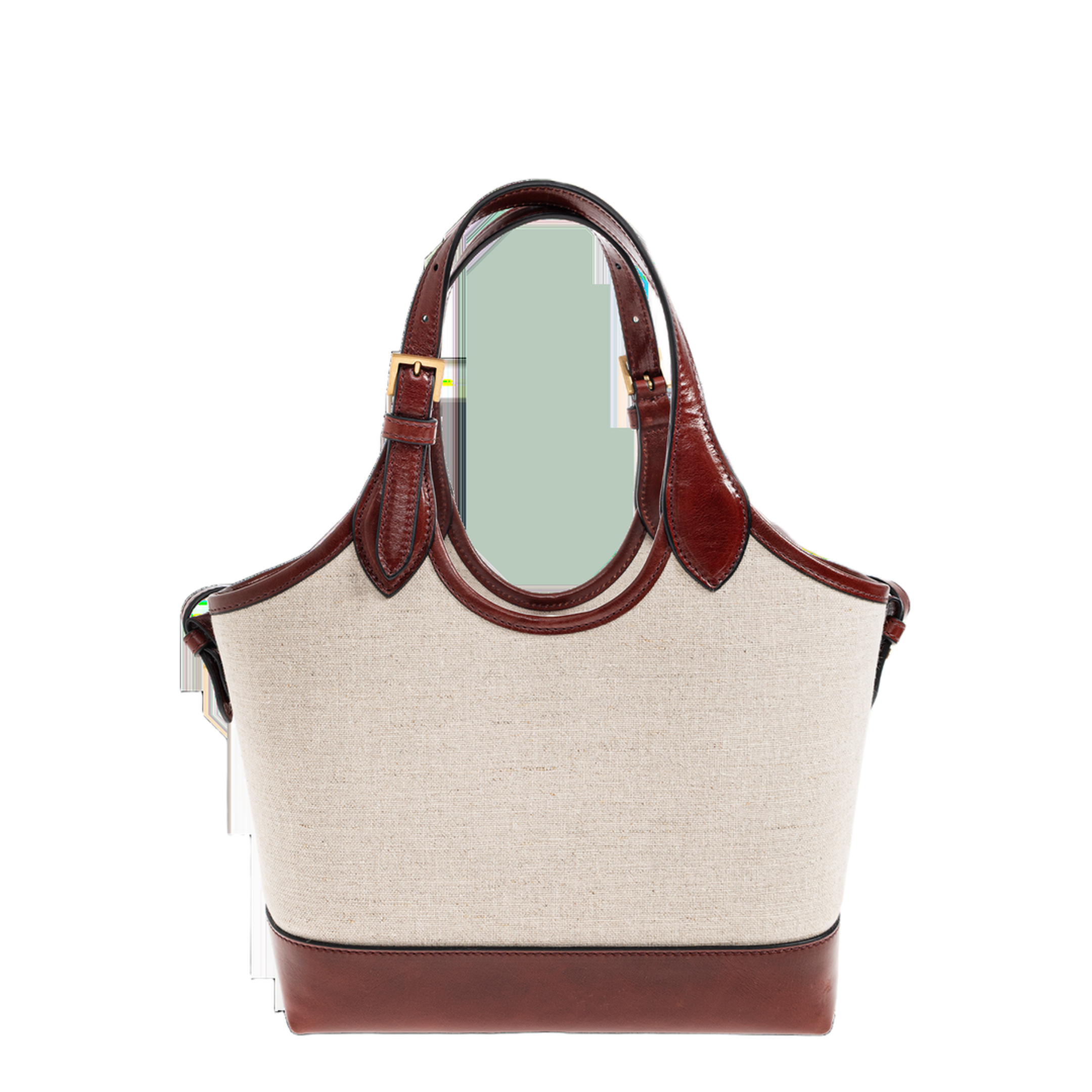 Rivière Canvas Tote - Brown/Beige - Image 3